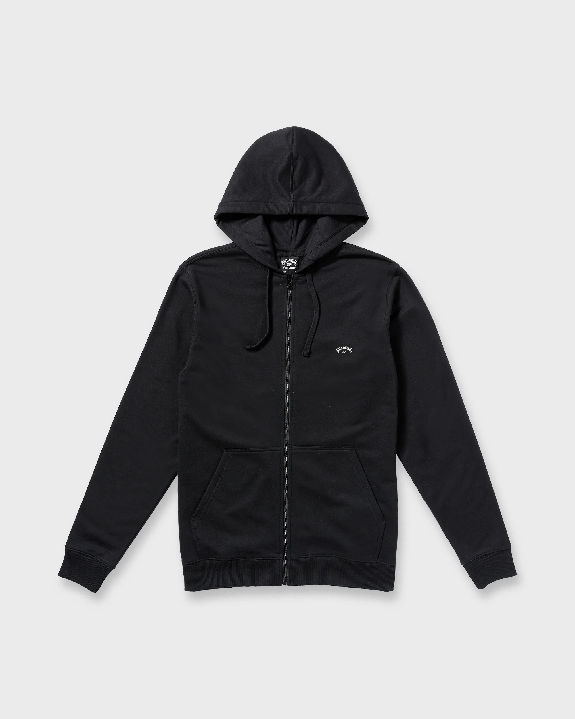 All Day Zip Front Hoodie - Black