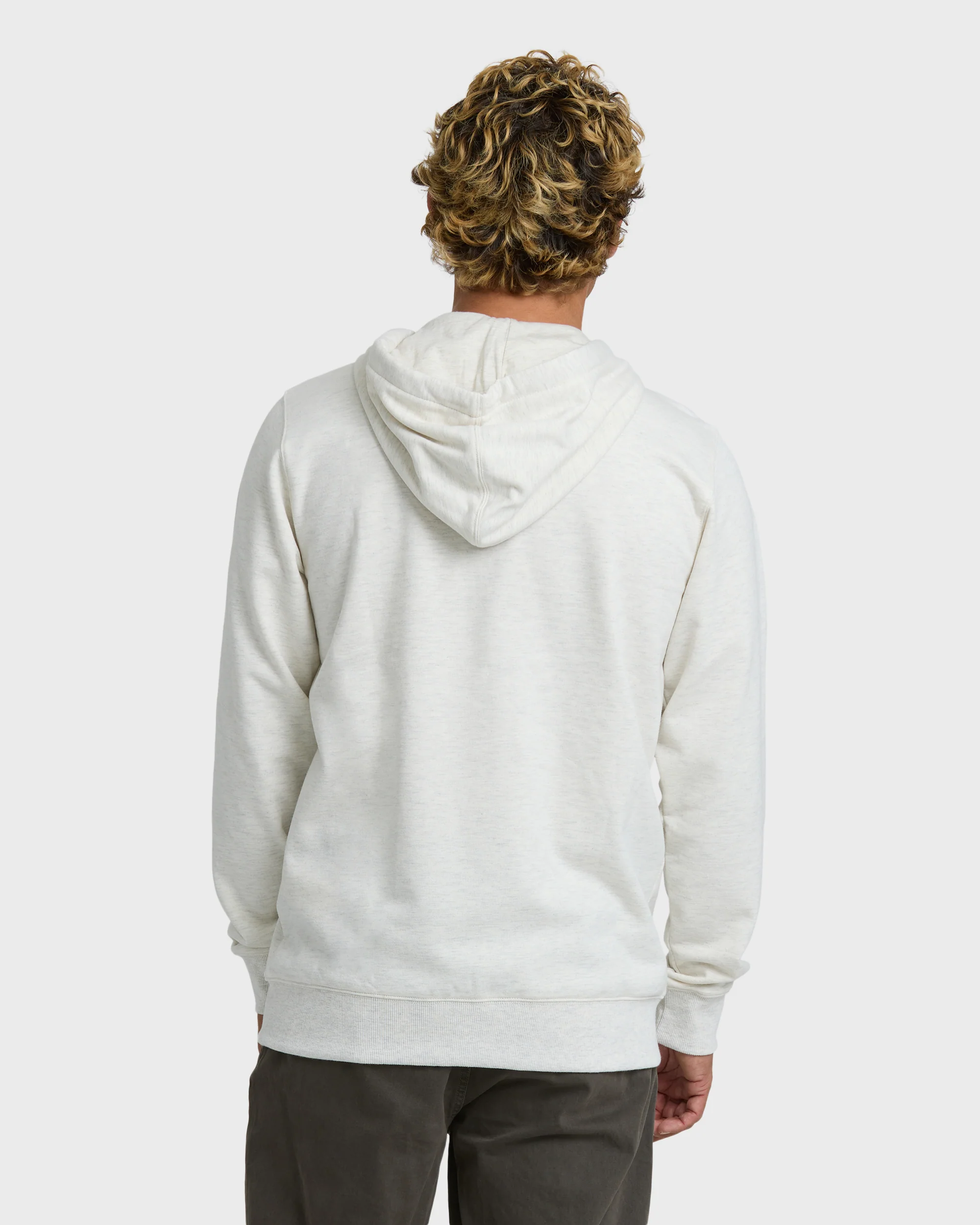 All Day Zip Front Hoodie - Light Gray Heather