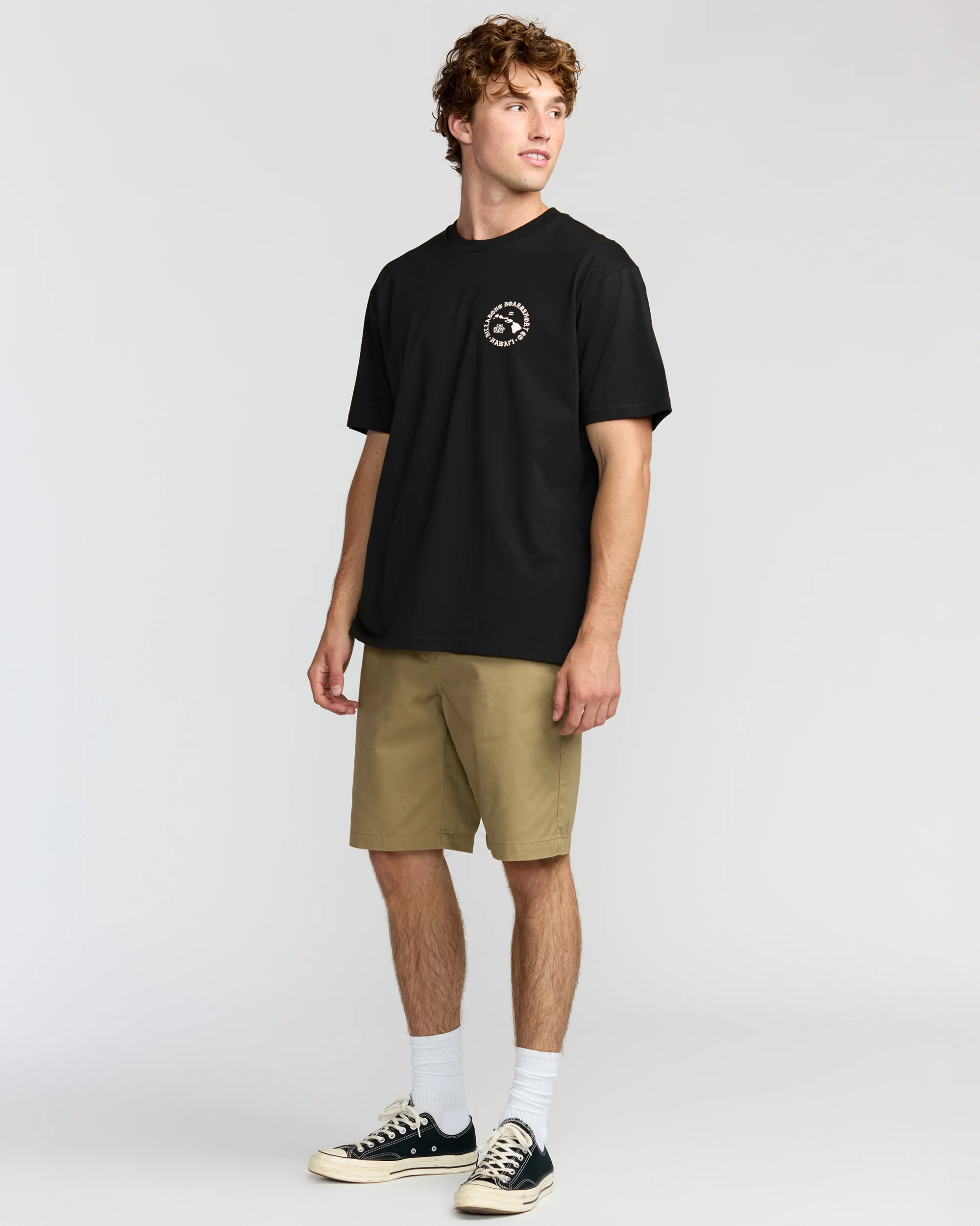 Aloha Island Hi Regular Short Sleeve T-Shirt - Washed Black