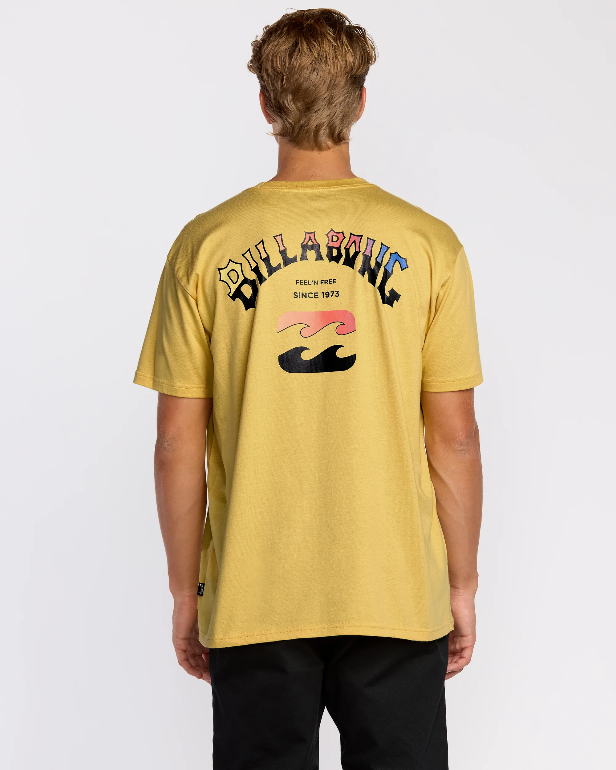 8043-arch-fade-premium-short-sleeve-t-shirt-dust-yellow-3.webp Arch Fade Premium Short Sleeve T-Shirt - Dust Yellow