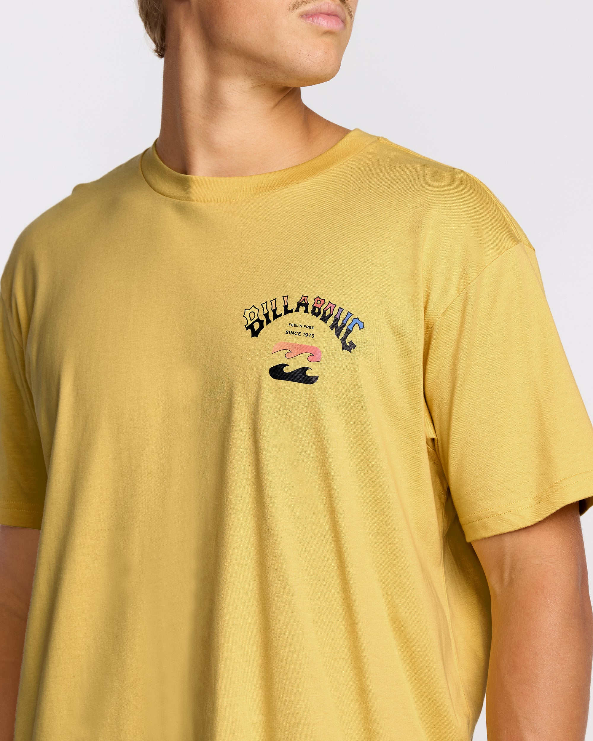 8043-arch-fade-premium-short-sleeve-t-shirt-dust-yellow-6.jpg Arch Fade Premium Short Sleeve T-Shirt - Dust Yellow