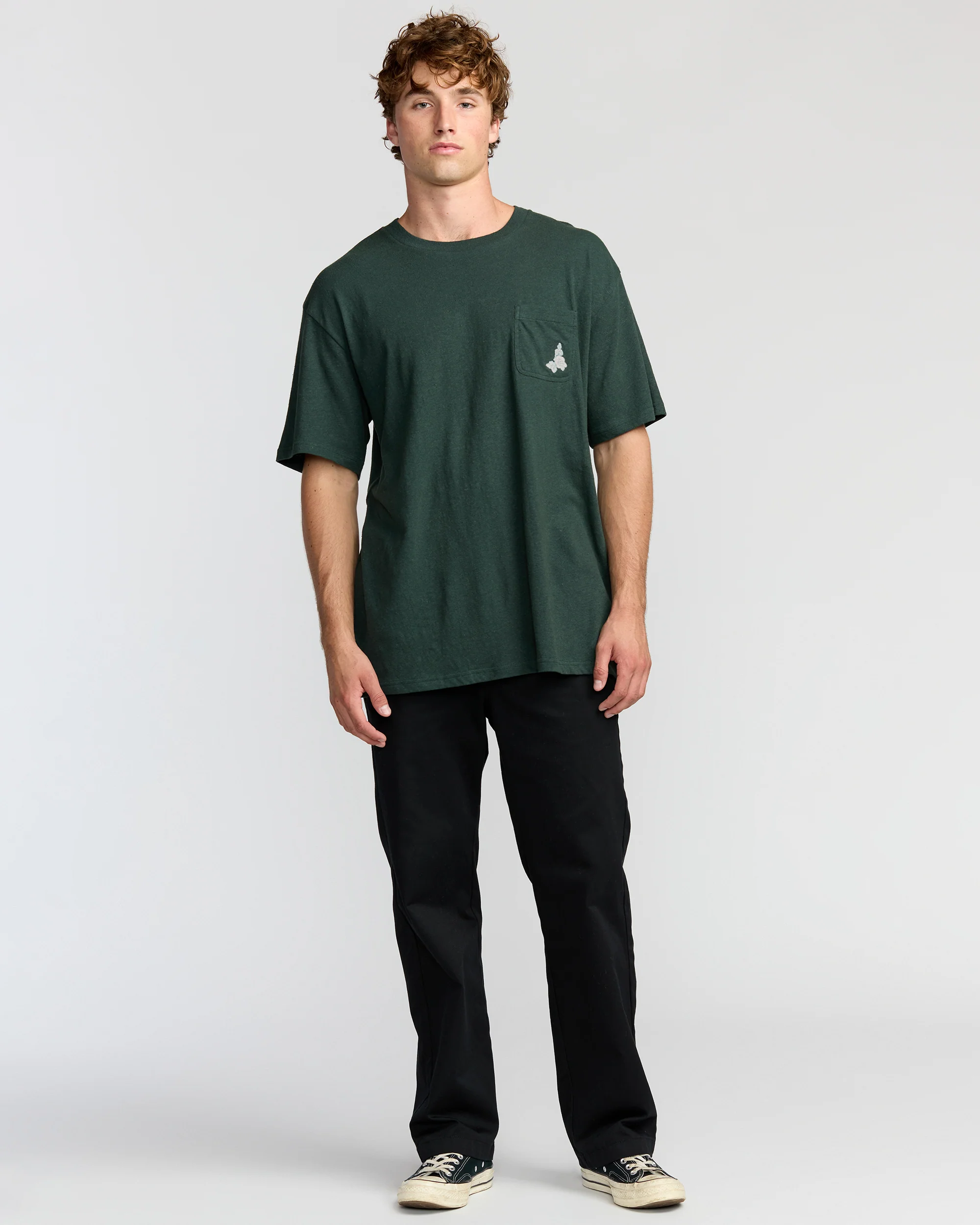 Austin Garage Regular Pocket Short Sleeve T-Shirt - Teal