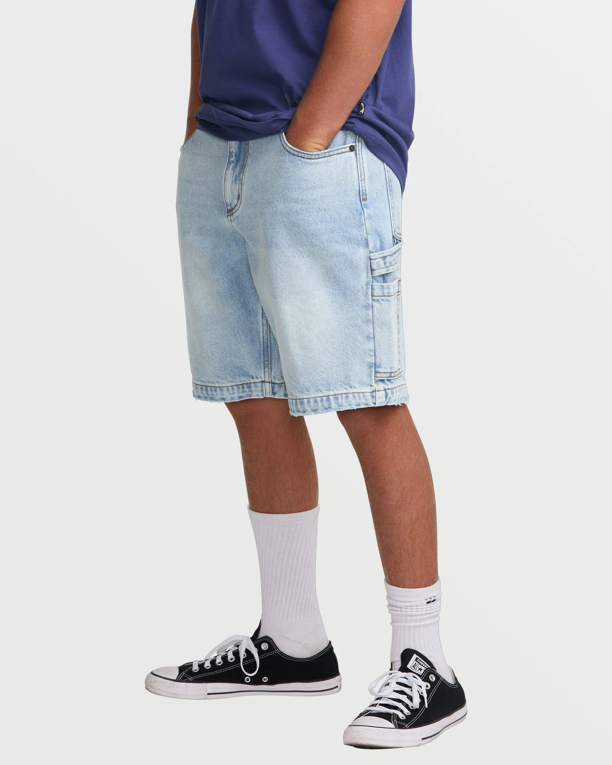 Bad Dog 21" Shorts - Bleached Aqua
