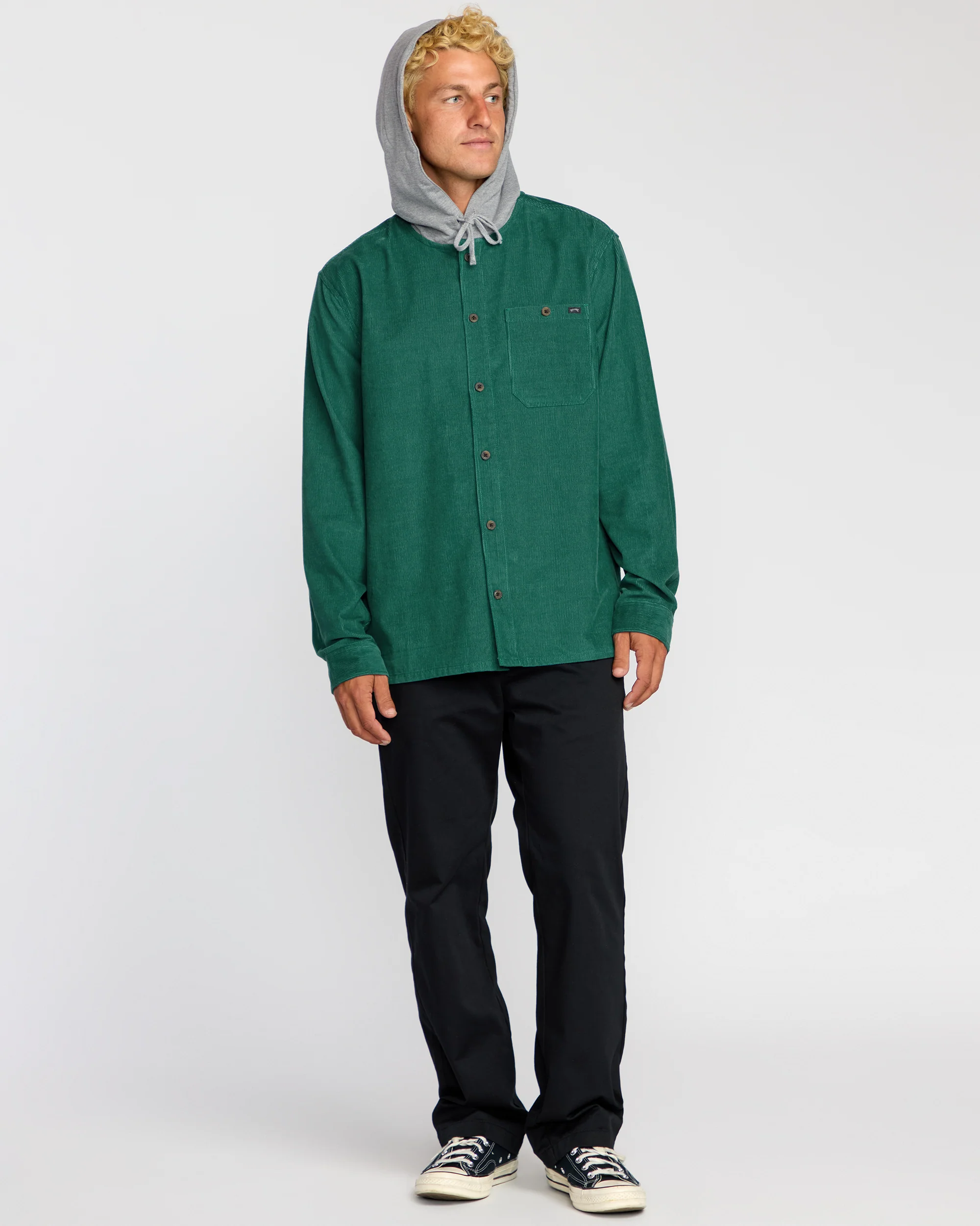 Baja Long Sleeve Flannel Shirt - Sage Green