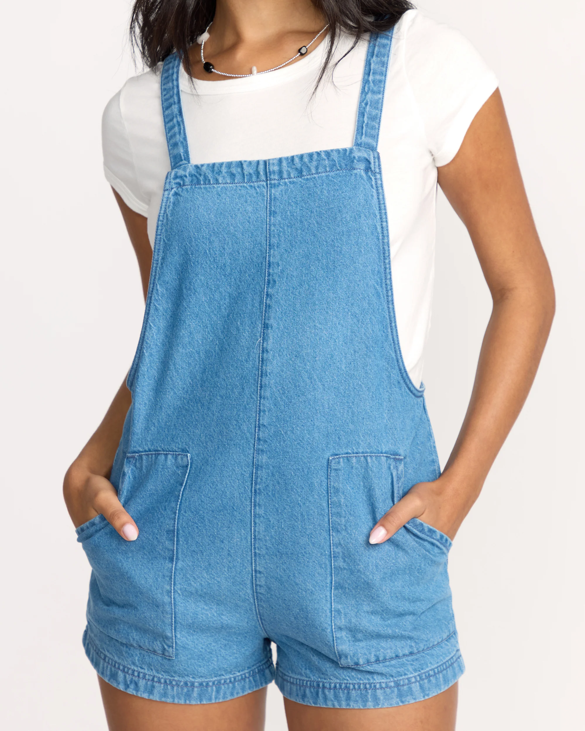 Beach Crush Denim Overalls - Salt Washed