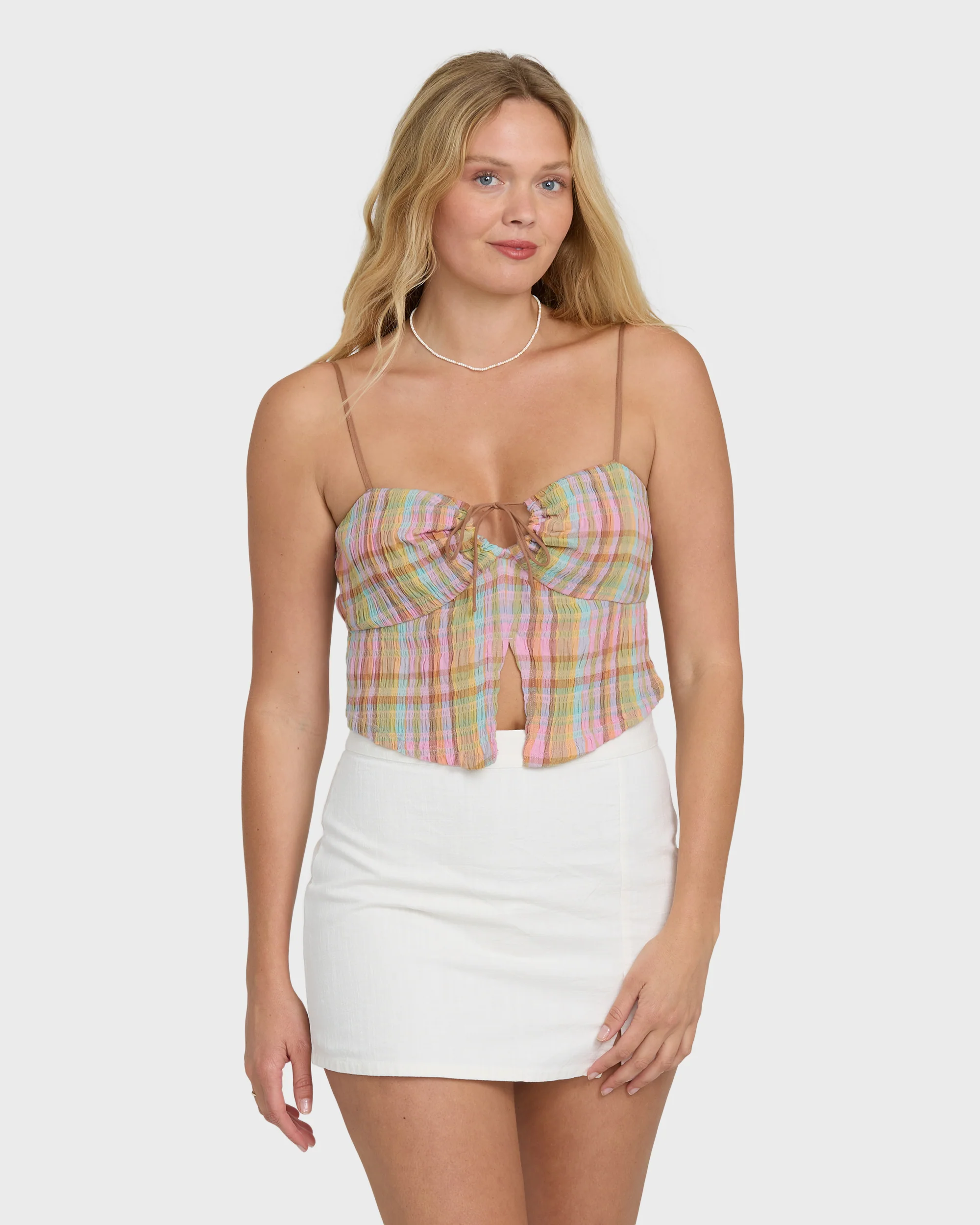 828-sweet-check-tank-top-party-pink-1.webp Sweet Check Tank Top - Party Pink