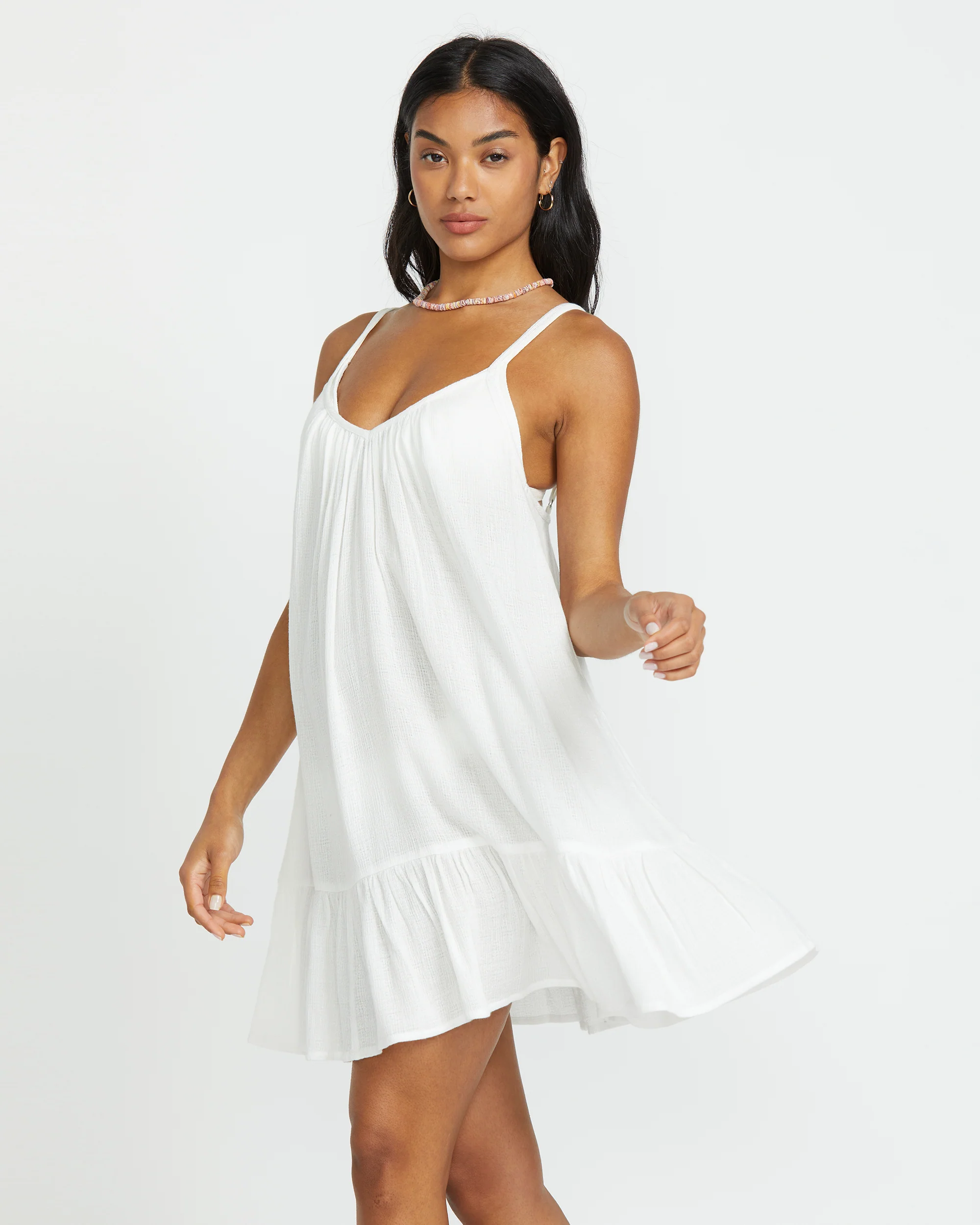 Beach Vibes Beach Coverup Dress - Salt Crystal