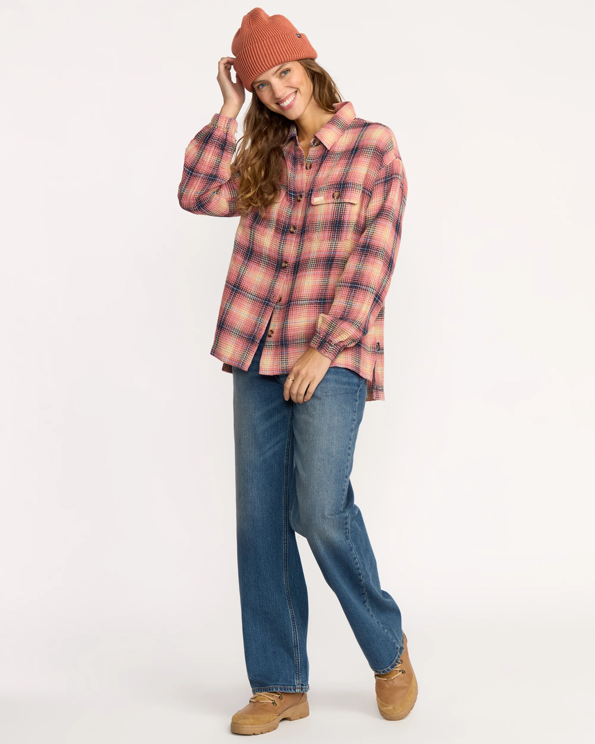 Big Bear Long Sleeve Shirt - Mountain Rose