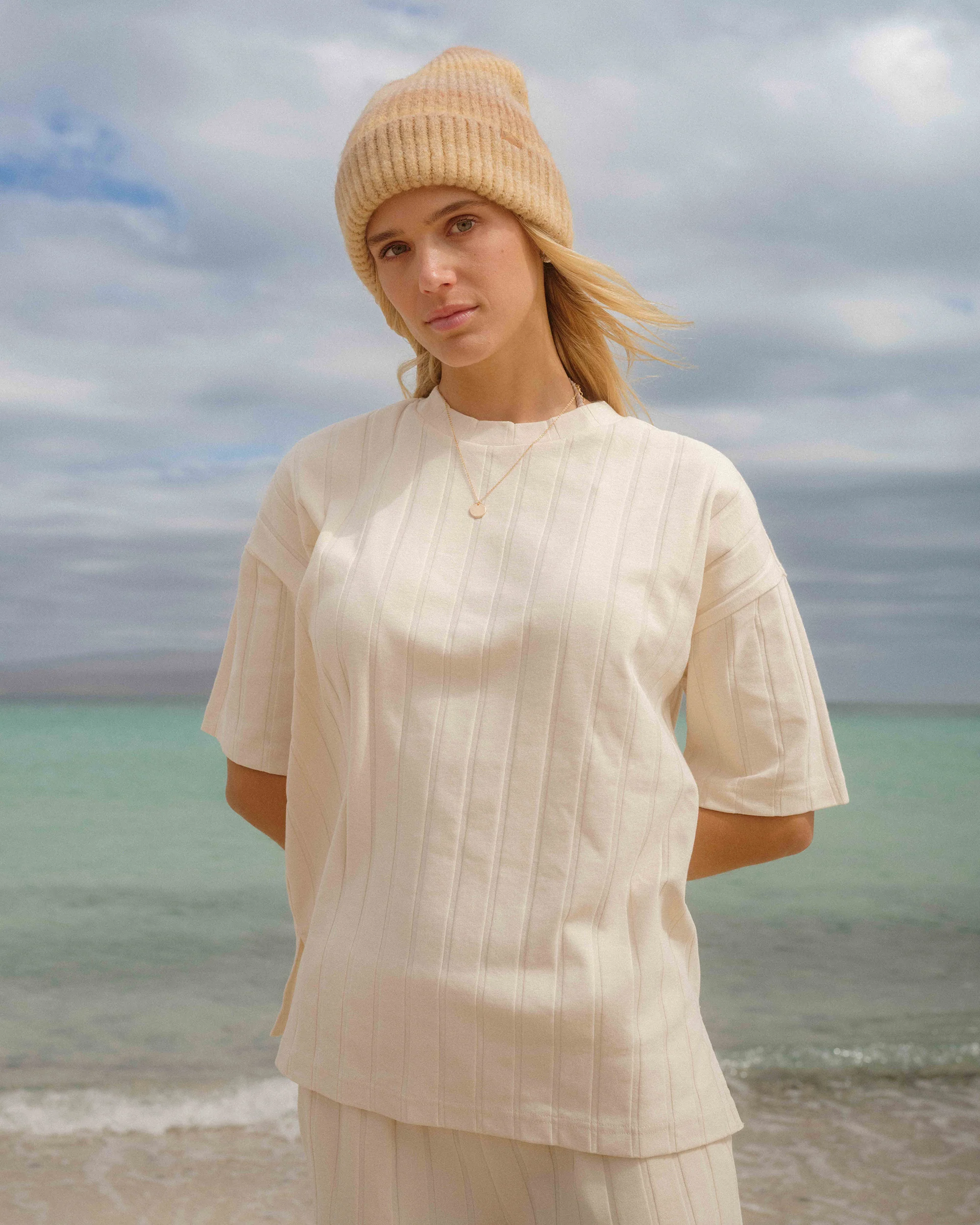 8366-cass-short-sleeve-top-whitecap-1.webp Cass Short Sleeve Top - Whitecap