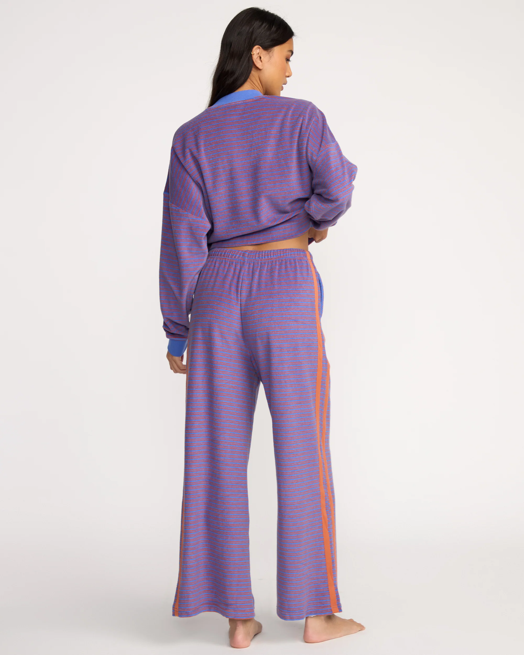 Date Palm Terry Pants - Iris
