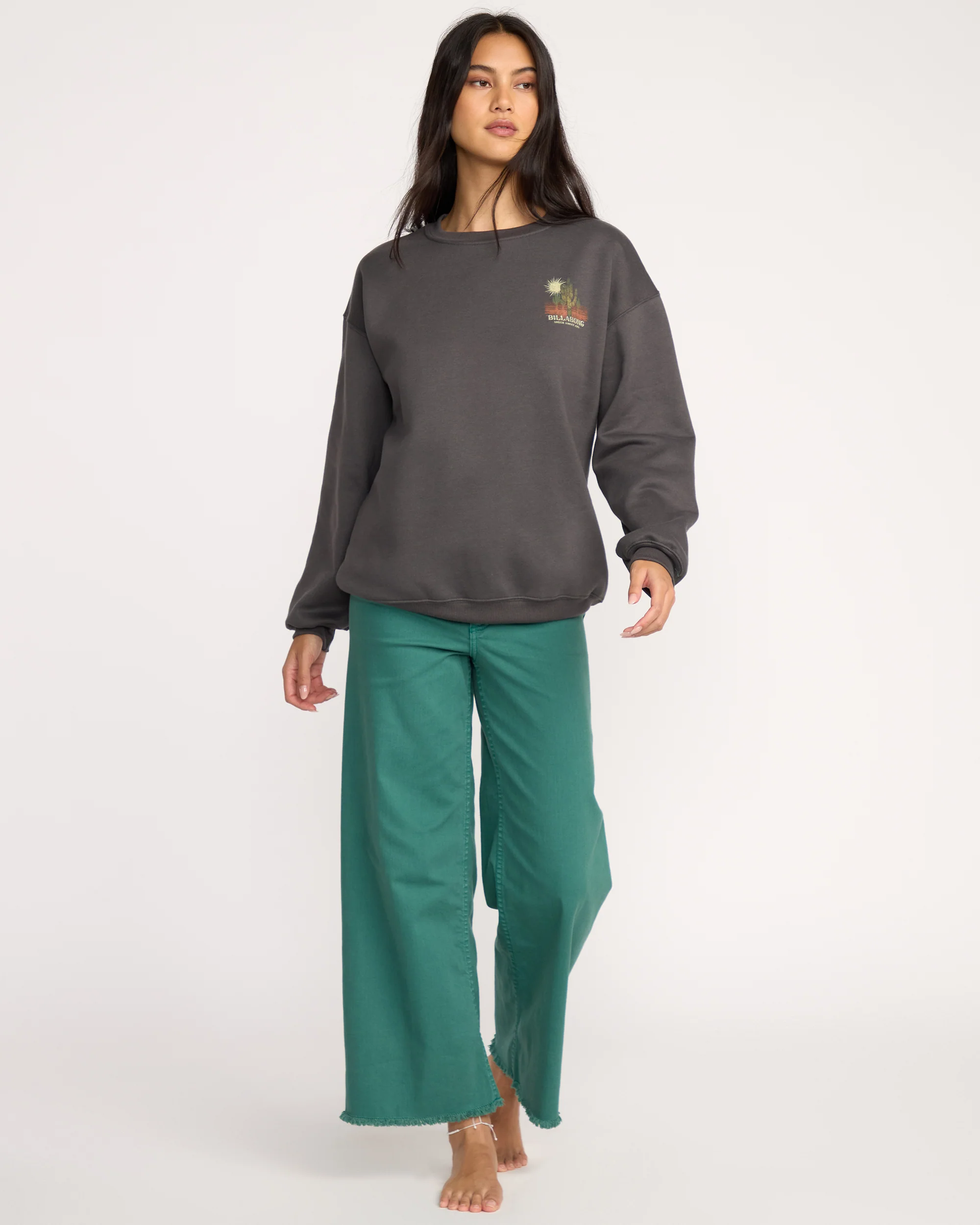 Desert Break Crewneck Sweatshirt - Off Black