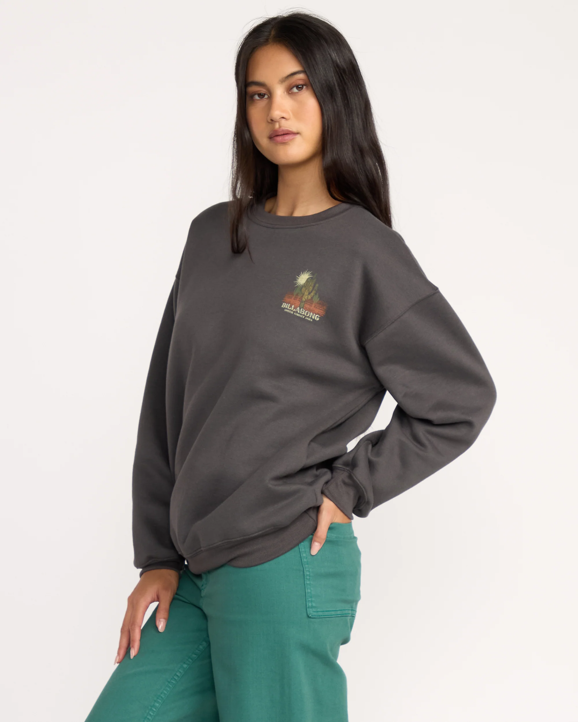 Desert Break Crewneck Sweatshirt - Off Black