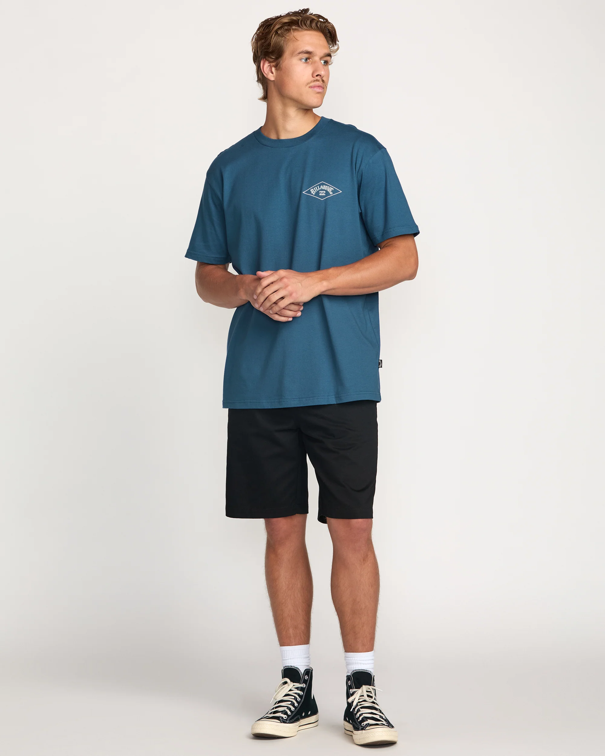 Diamond Arch Premium Tee - Deep Blue