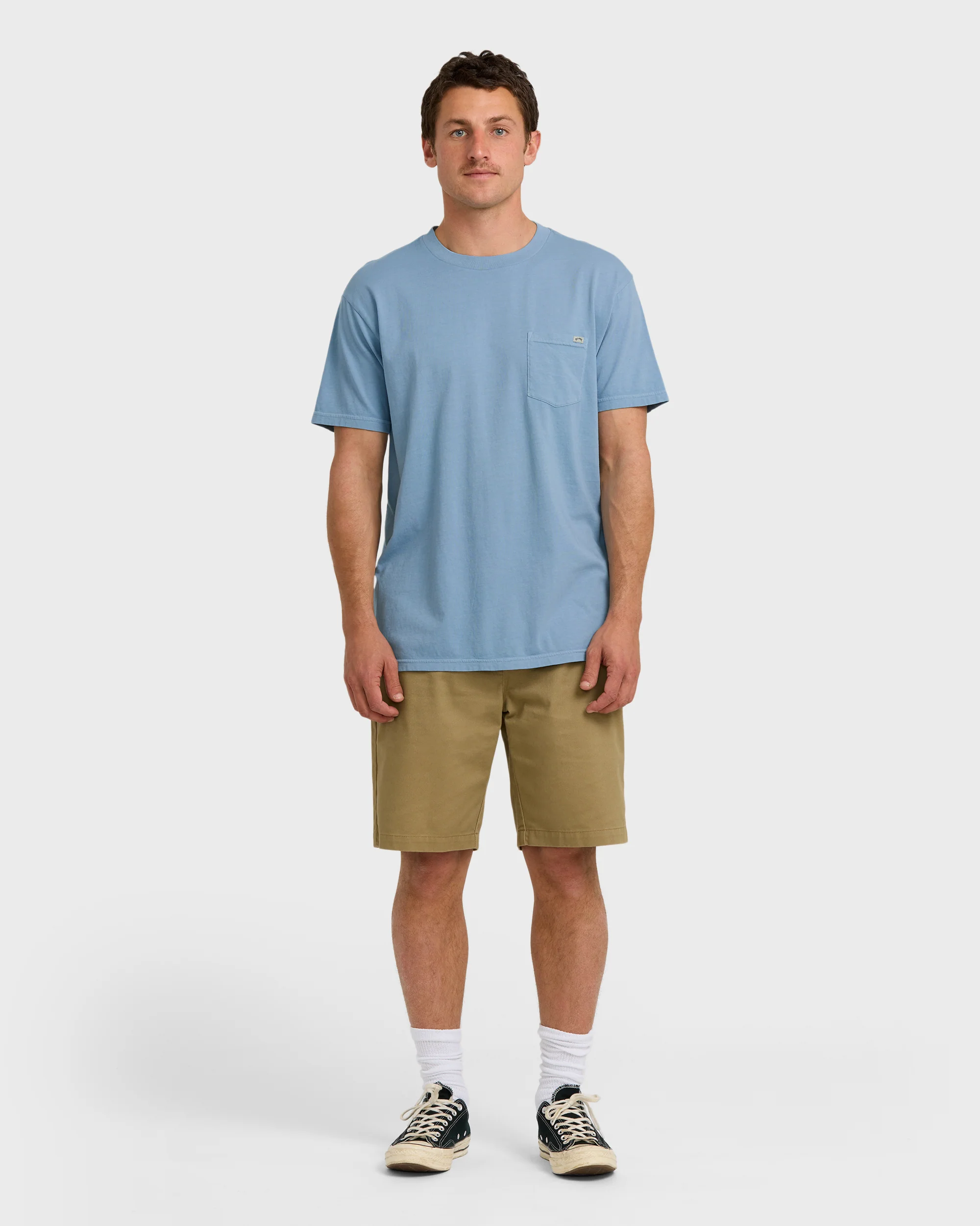 Essential Premium Wave Wash T-Shirt - Denim