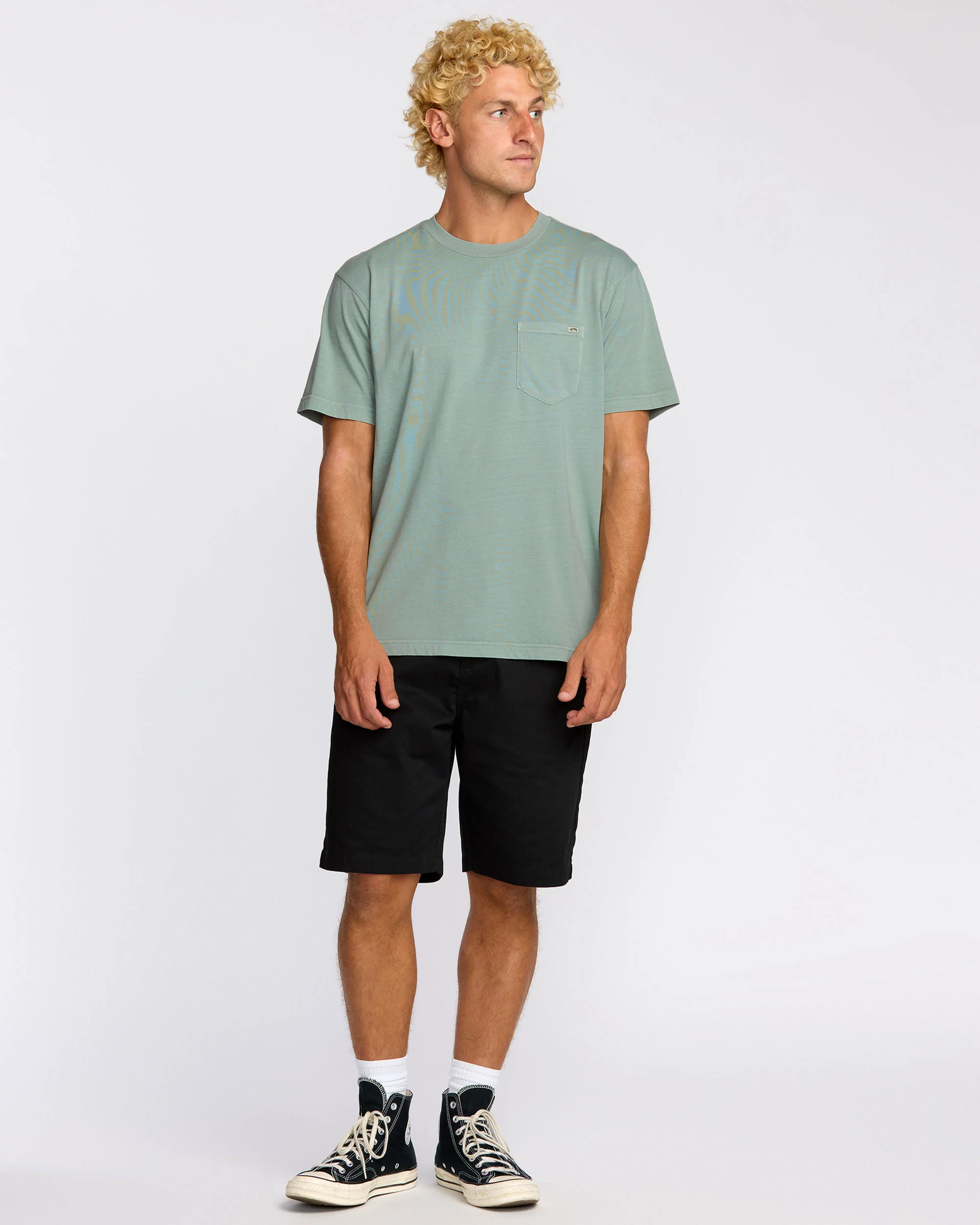 Essential Premium Wave Wash T-Shirt - Mineral Blue
