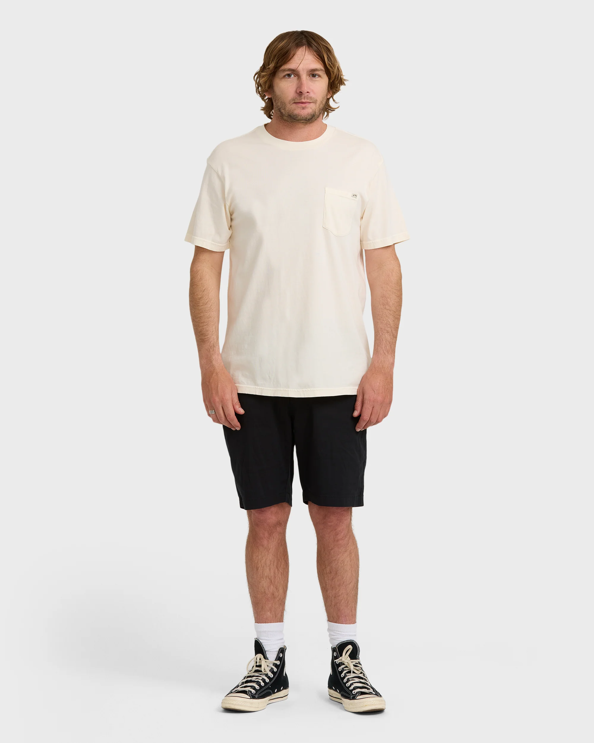 Essential Premium Wave Wash T-Shirt - Off White