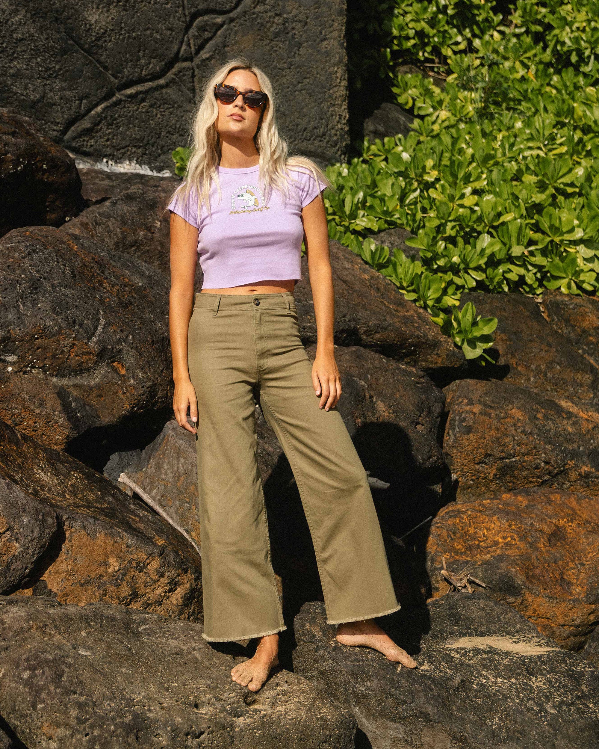 8841-free-fall-high-waist-twill-pants-martini-olive-2.jpg Free Fall High-Waist Twill Pants - Martini Olive