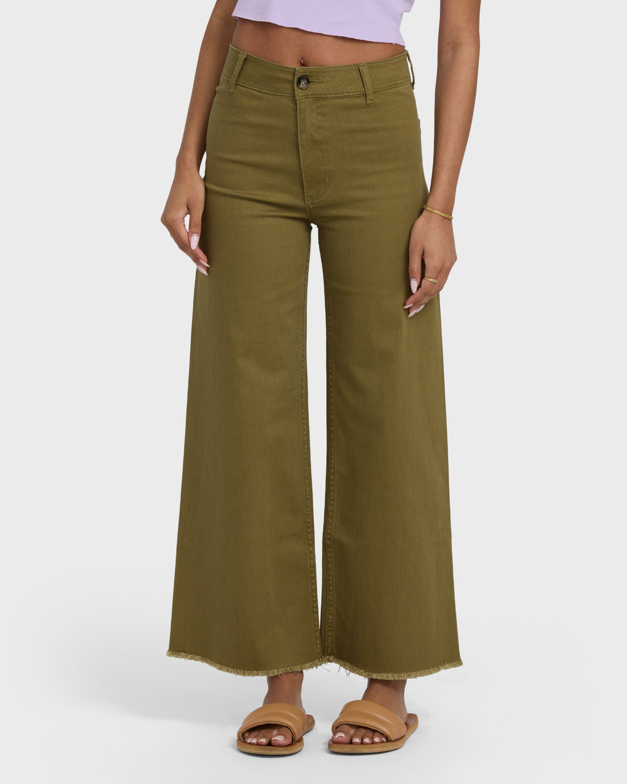8841-free-fall-high-waist-twill-pants-martini-olive-7.jpg Free Fall High-Waist Twill Pants - Martini Olive
