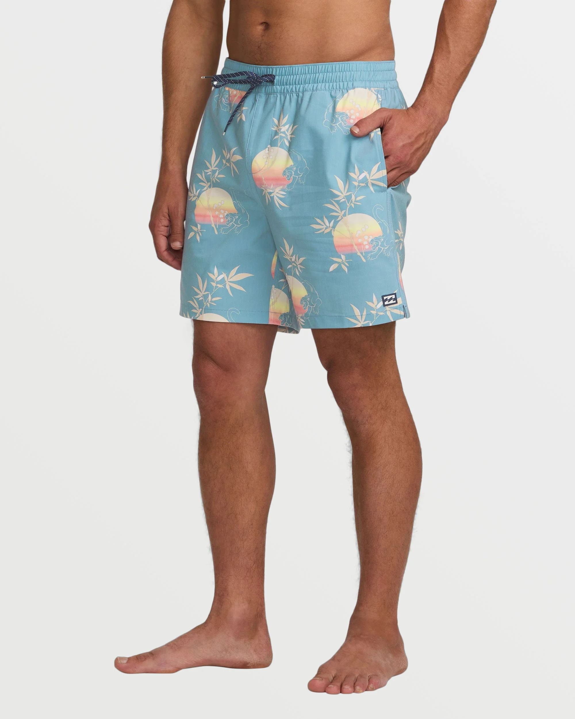 Good Times Layback 16" Trunks - Washed Blue