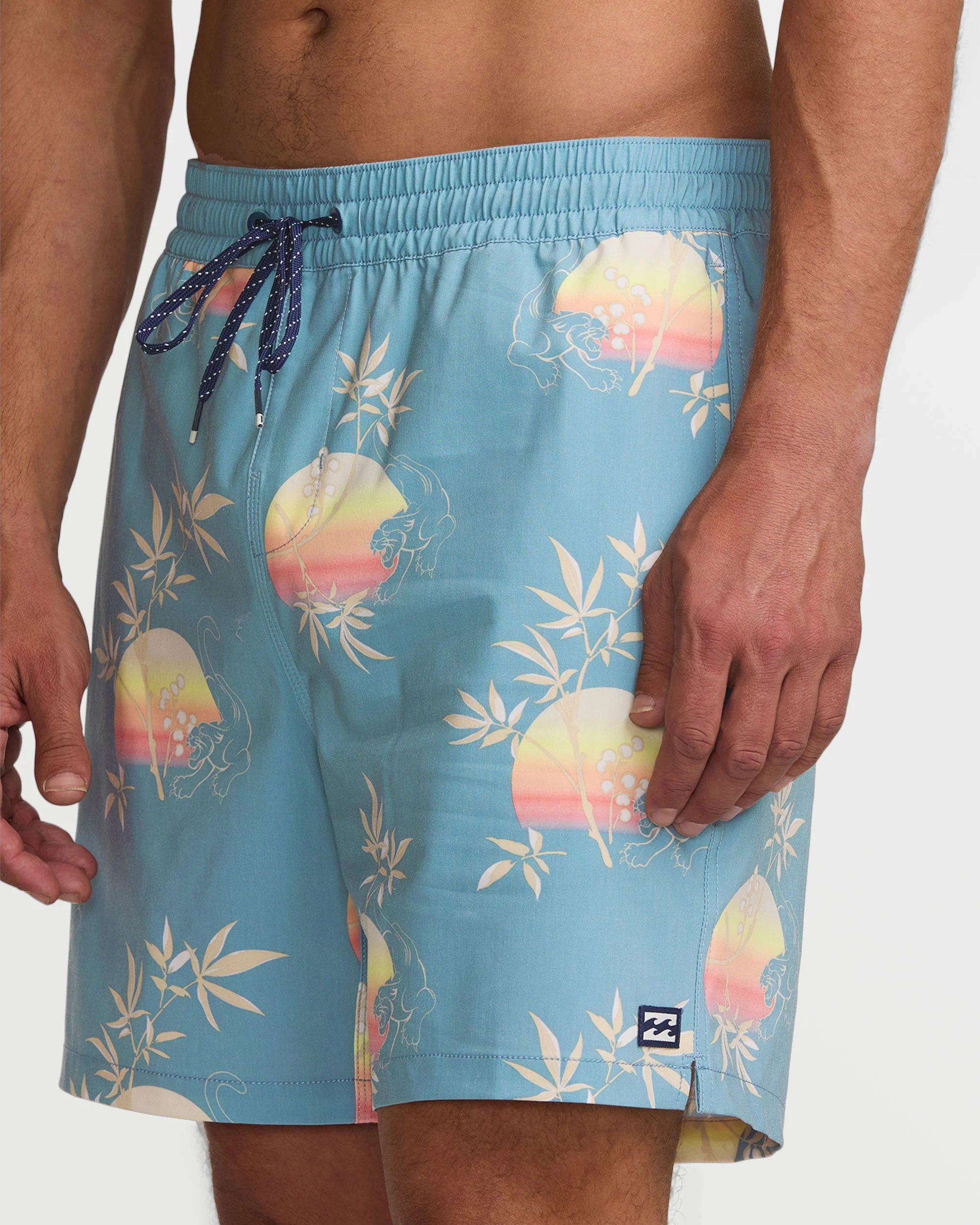 Good Times Layback 16" Trunks - Washed Blue