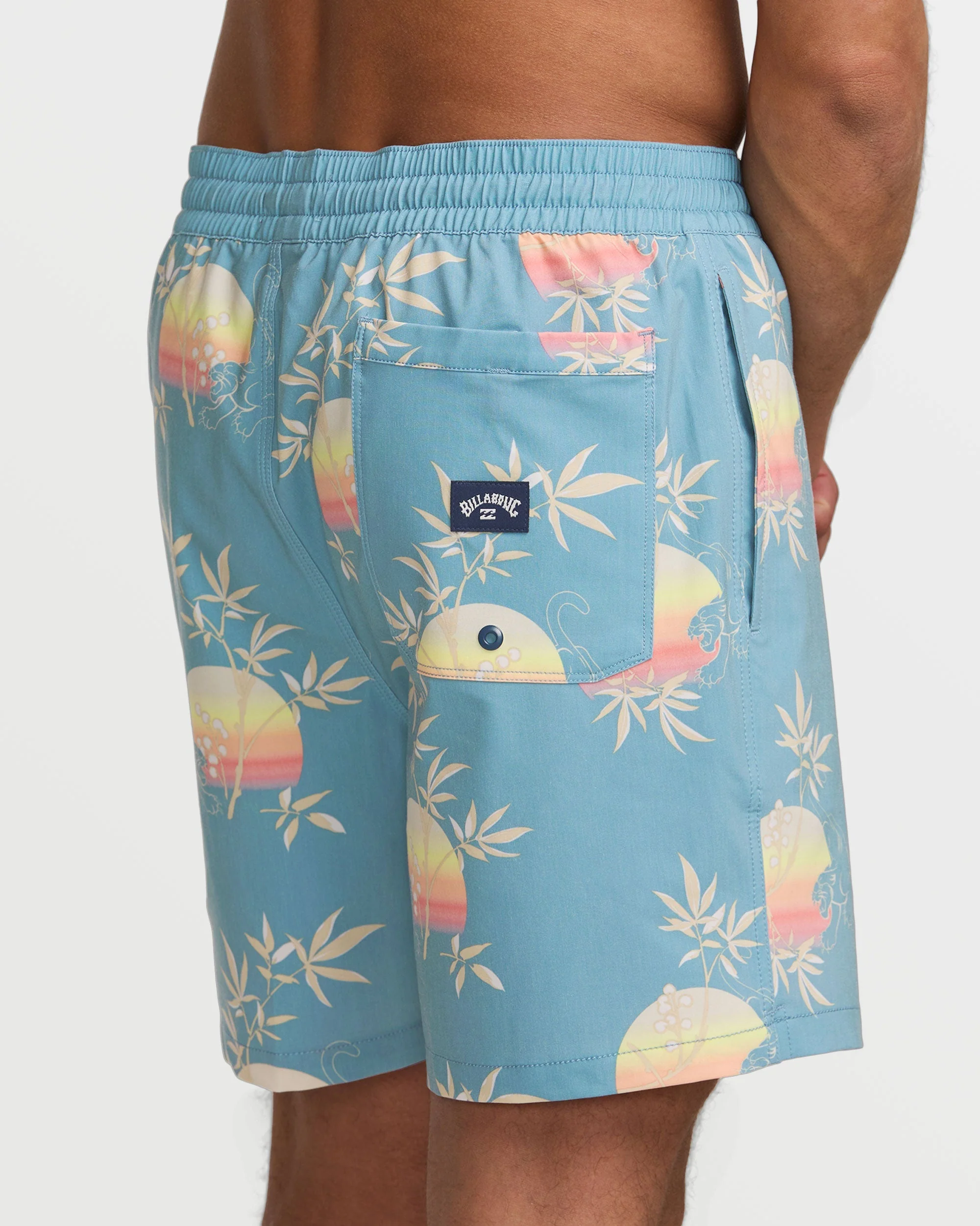 Good Times Layback 16" Trunks - Washed Blue