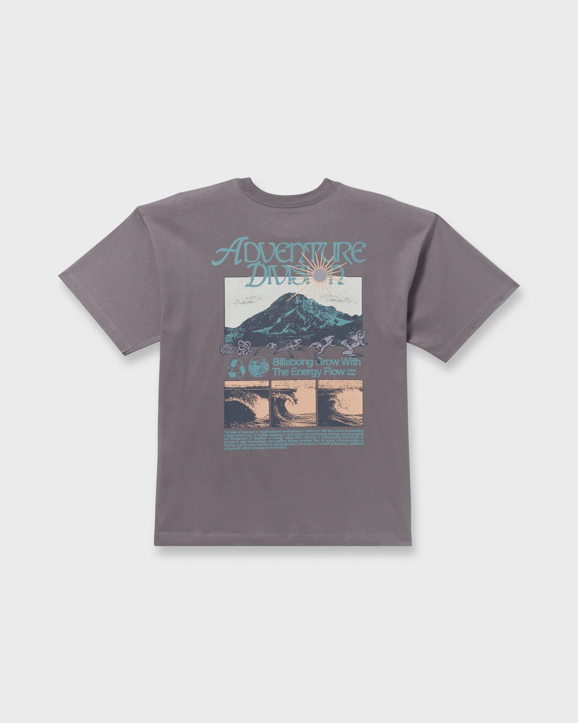 Grow OG A/Div Short Sleeve T-Shirt - Grey Violet
