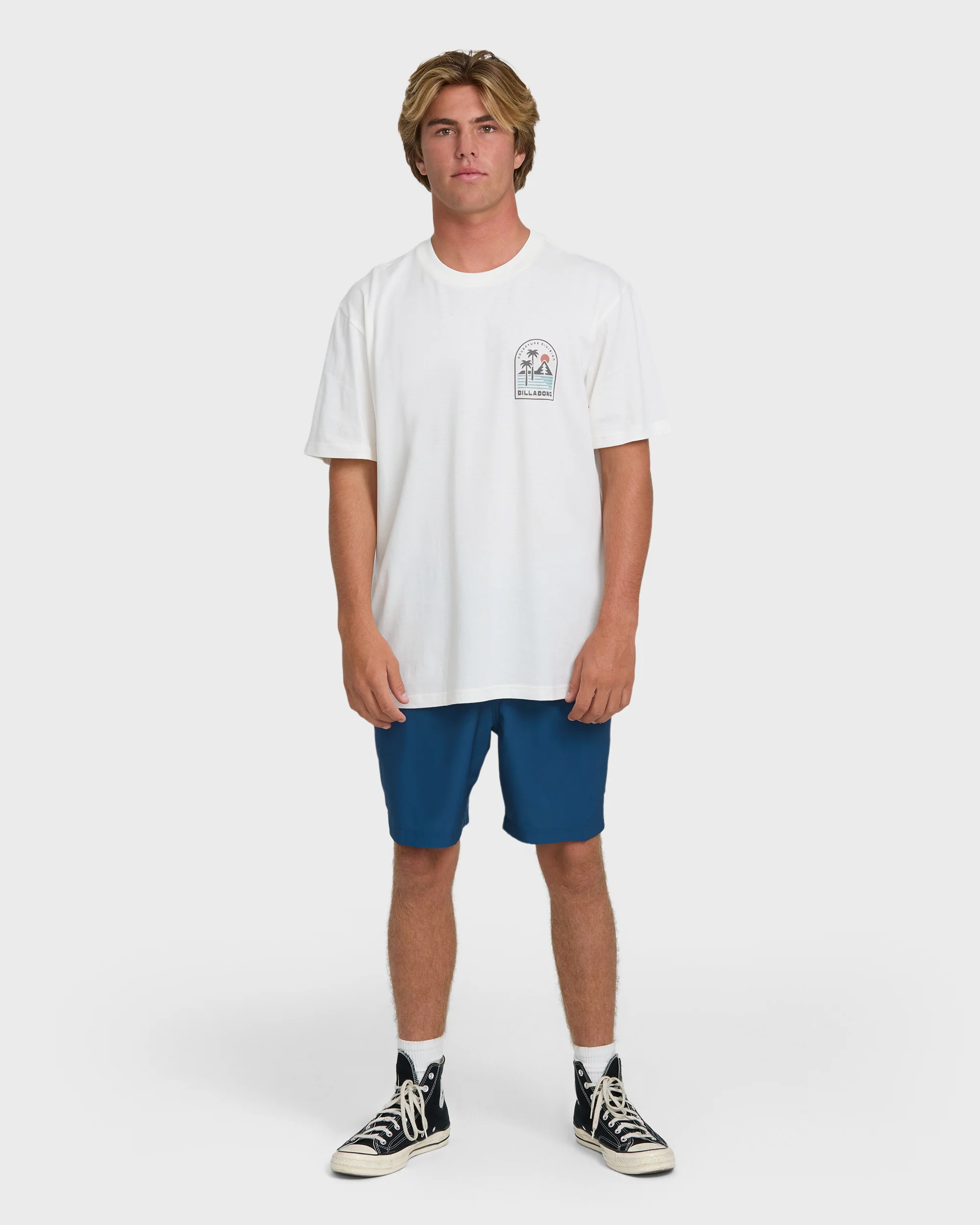 A/Div Sun Down Premium Short Sleeve Knit T-Shirt - Off White
