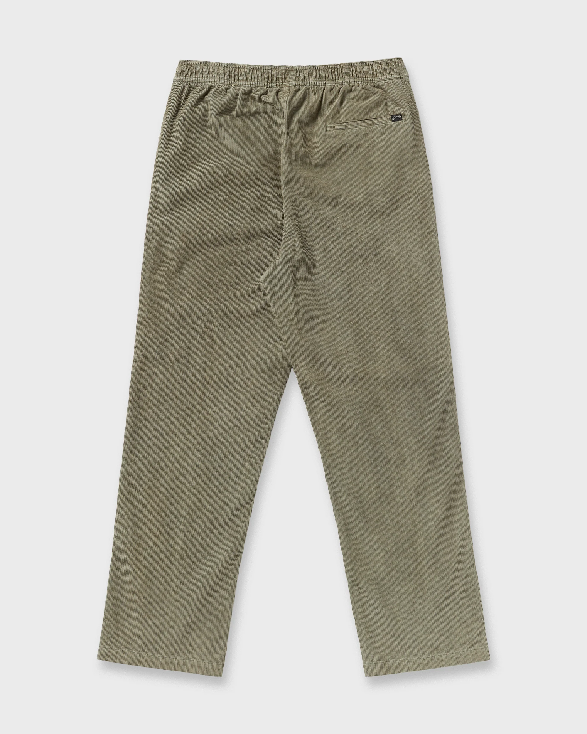 Larry Elastic Waist Corduroy Pants - Green Ash