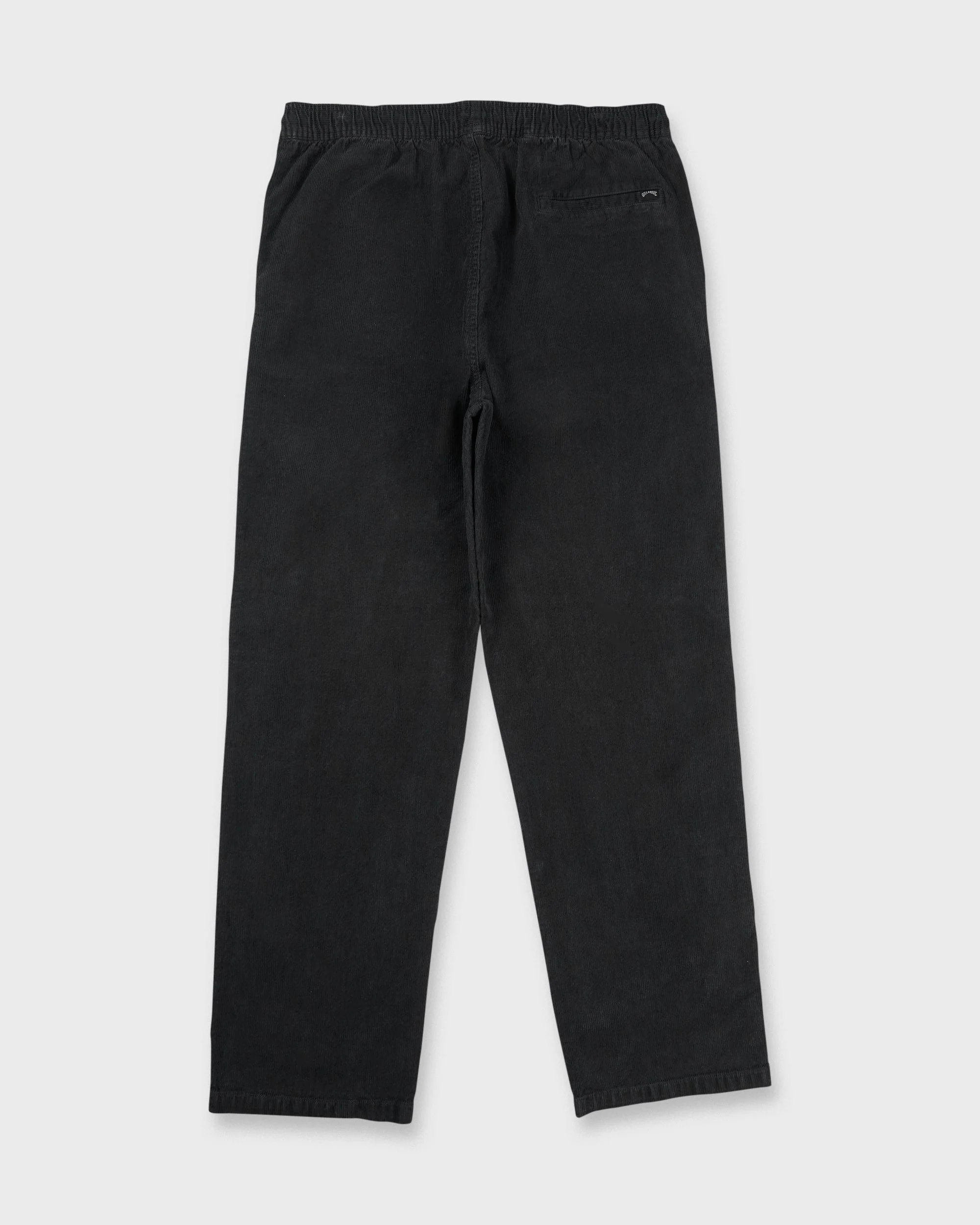 Larry Elastic Waist Corduroy Pants - Washed Black