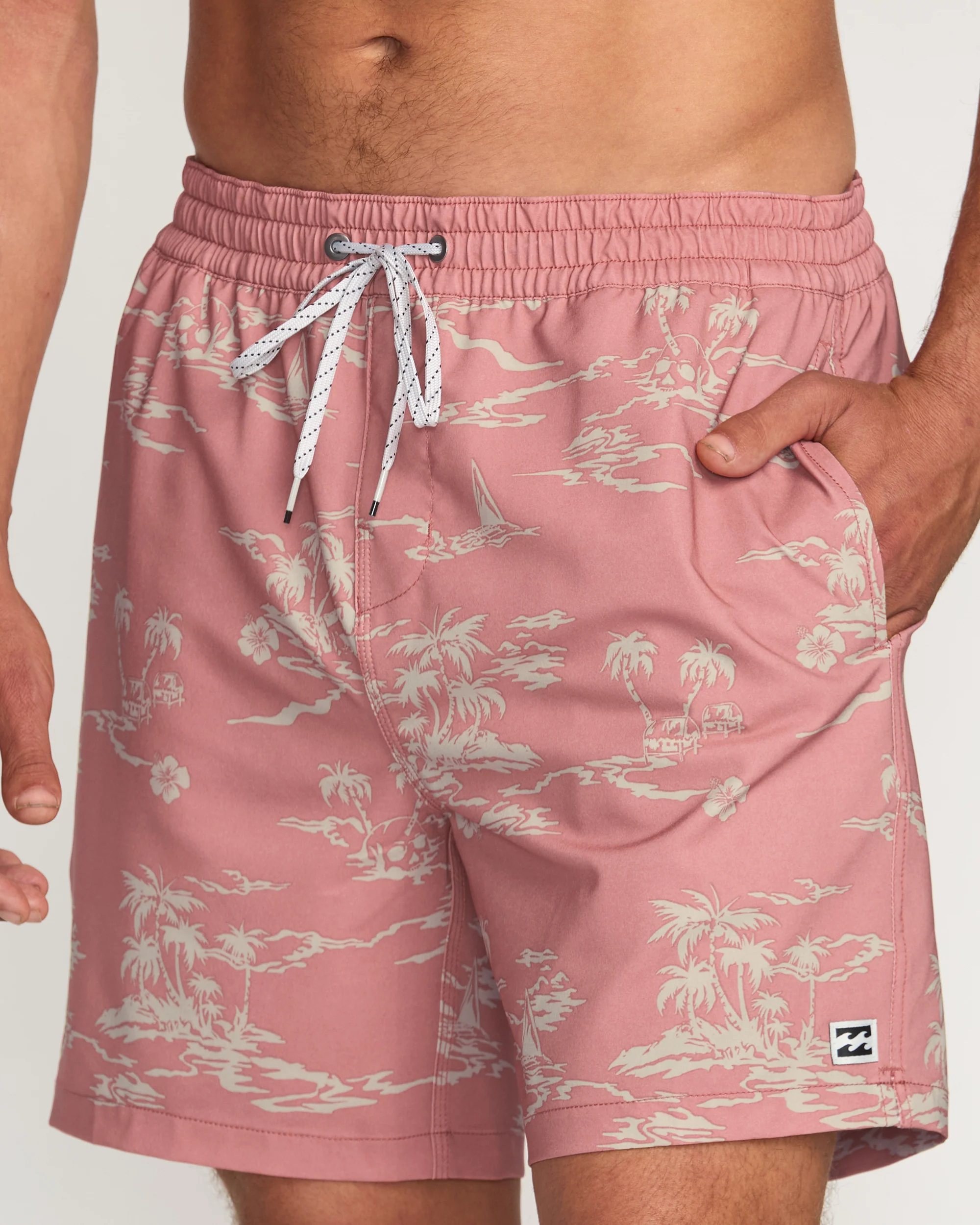 Lineup Laybacks 16" Trunks - Dusty Rose