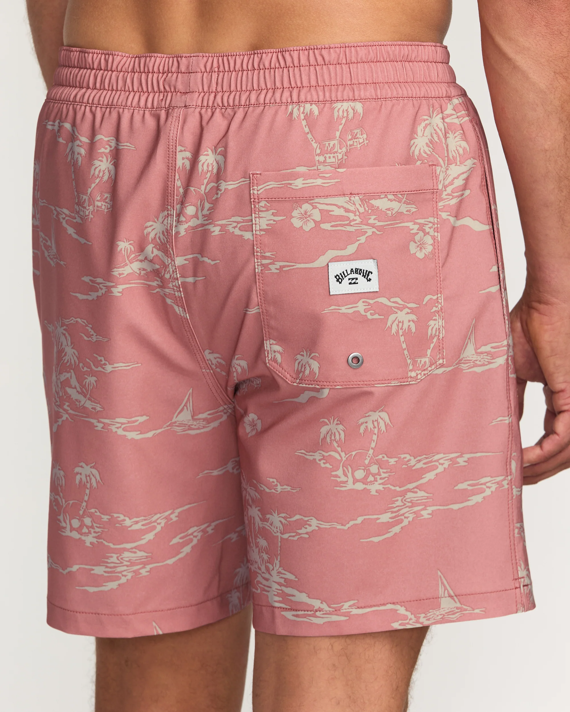Lineup Laybacks 16" Trunks - Dusty Rose