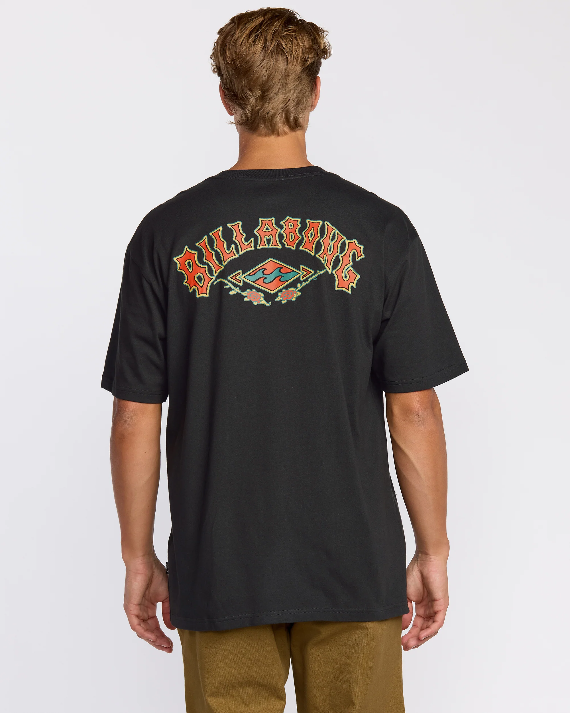 Rose Arch Regular Short Sleeve T-Shirt - Washed Black