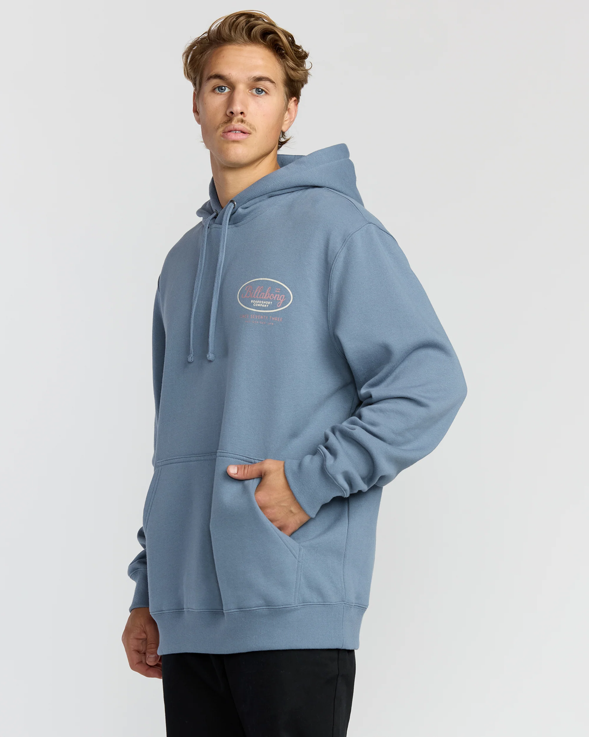 Short Sands Pullover Hoodie - Steel Blue