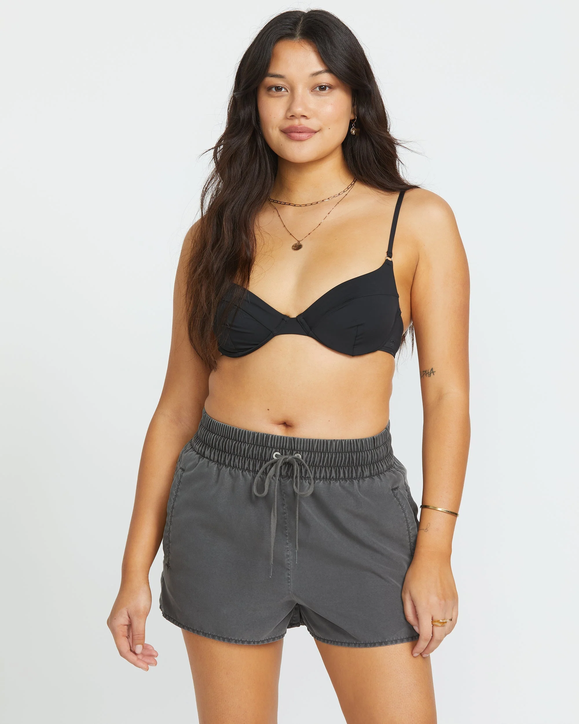 Sol Searcher Boardshorts - Black Pebble