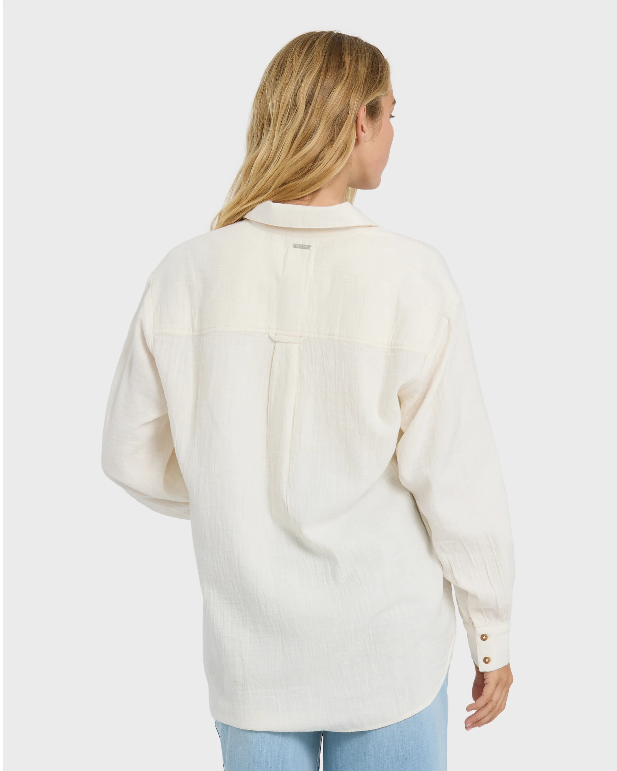 943-wanderer-long-sleeve-woven-top-salt-crystal-4.webp Wanderer Long Sleeve Woven Top - Salt Crystal