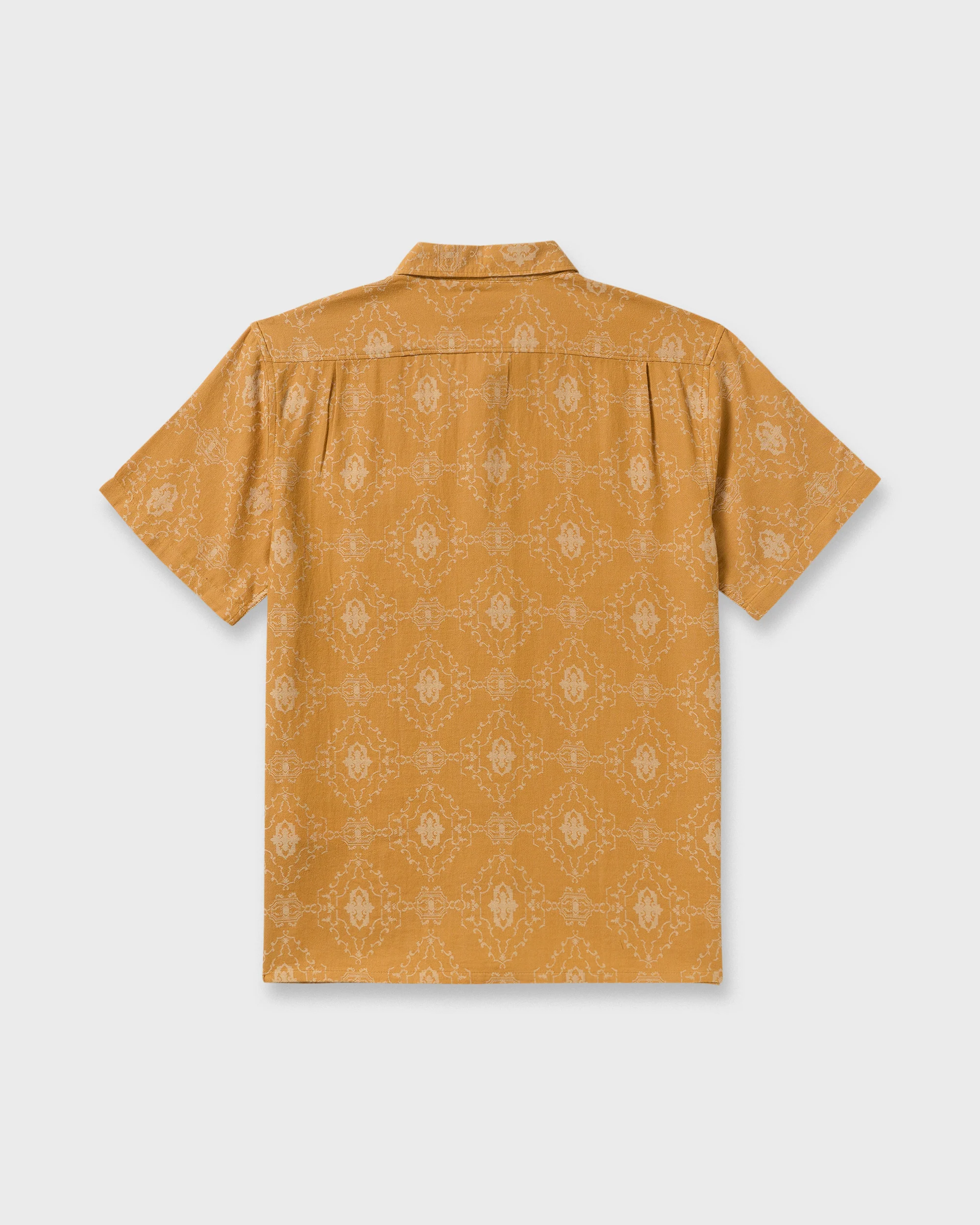 9483-sundays-jacquard-short-sleeve-woven-shirt-golden-haze-8.webp Sundays Jacquard Short Sleeve Woven Shirt - Golden Haze