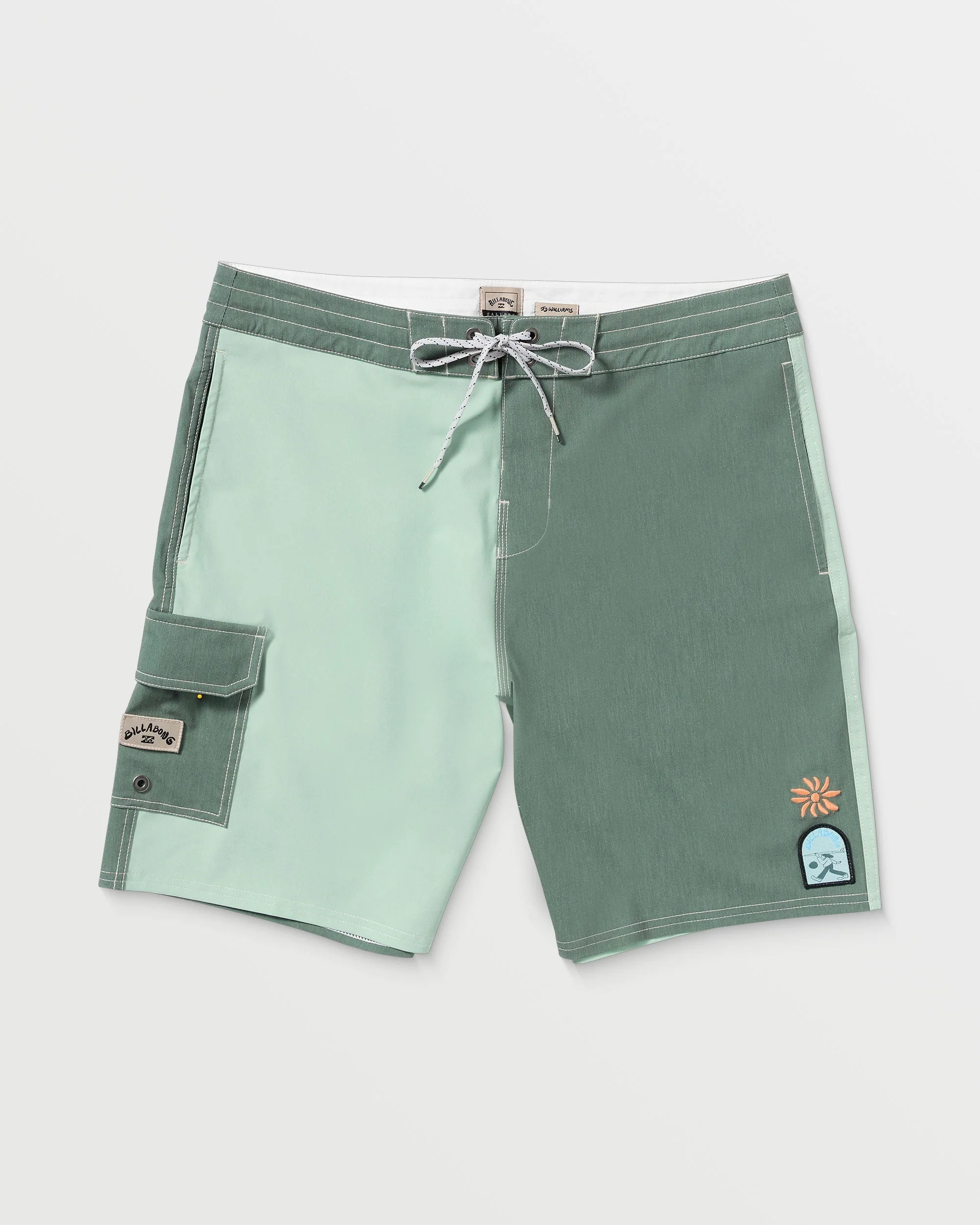 Sunshine Lo Tide 19" Boardshorts - Green Tea