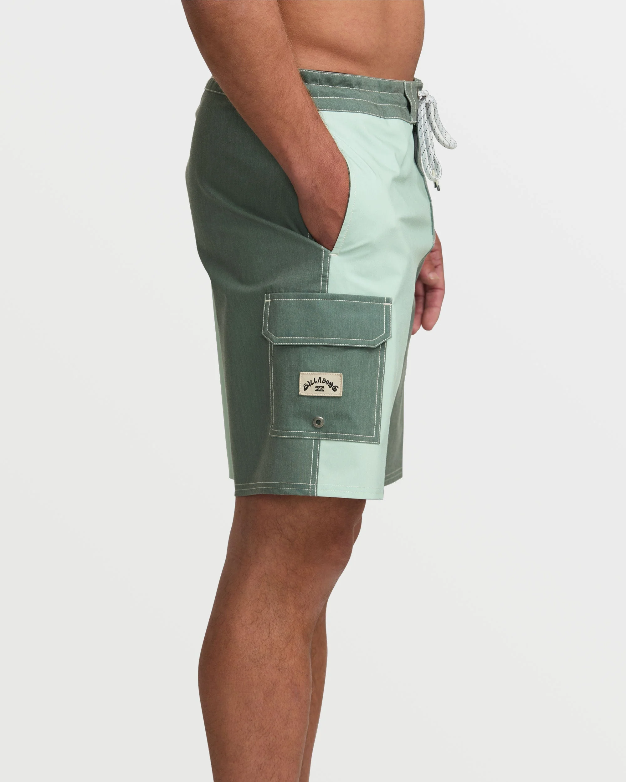 Sunshine Lo Tide 19" Boardshorts - Green Tea