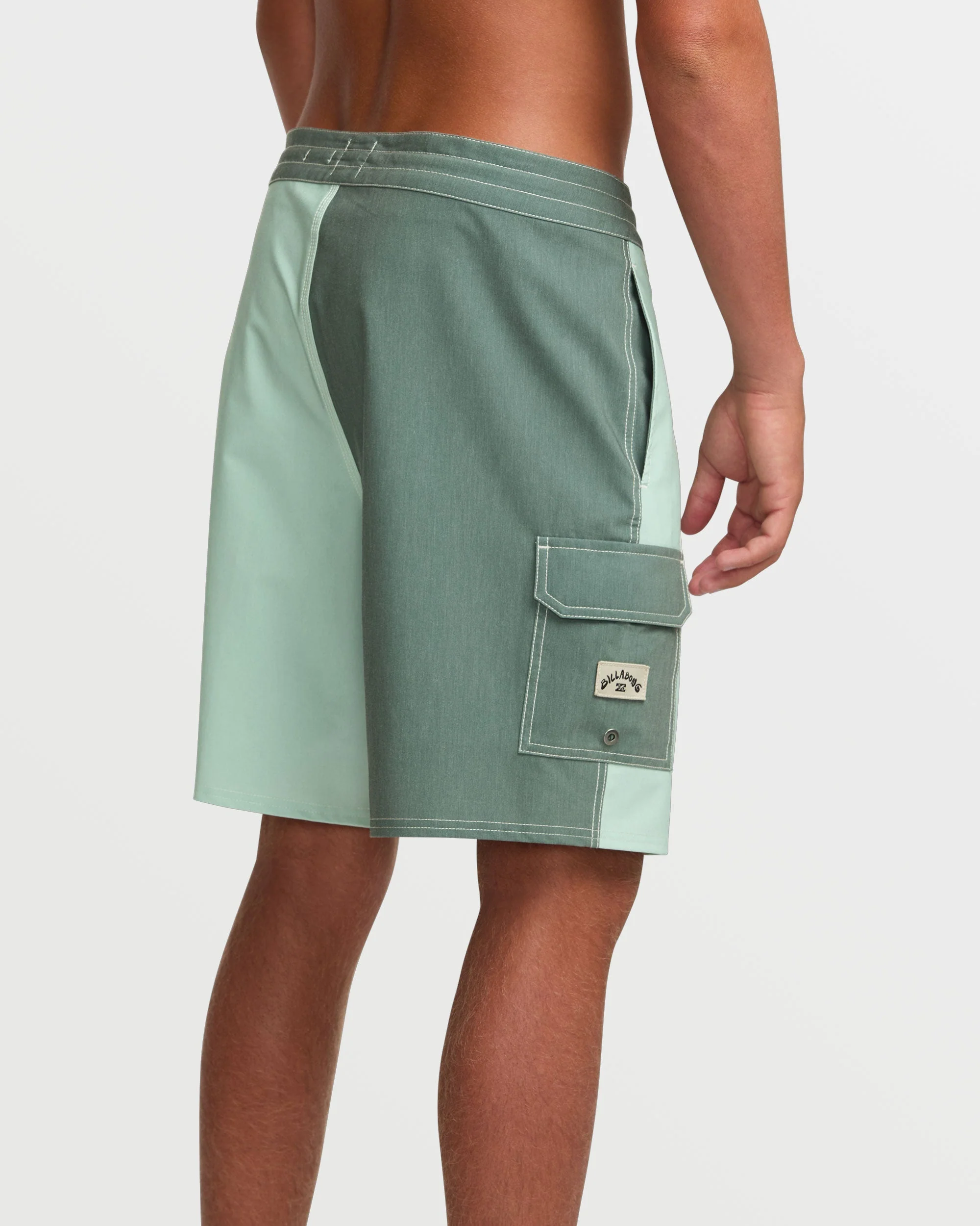 Sunshine Lo Tide 19" Boardshorts - Green Tea