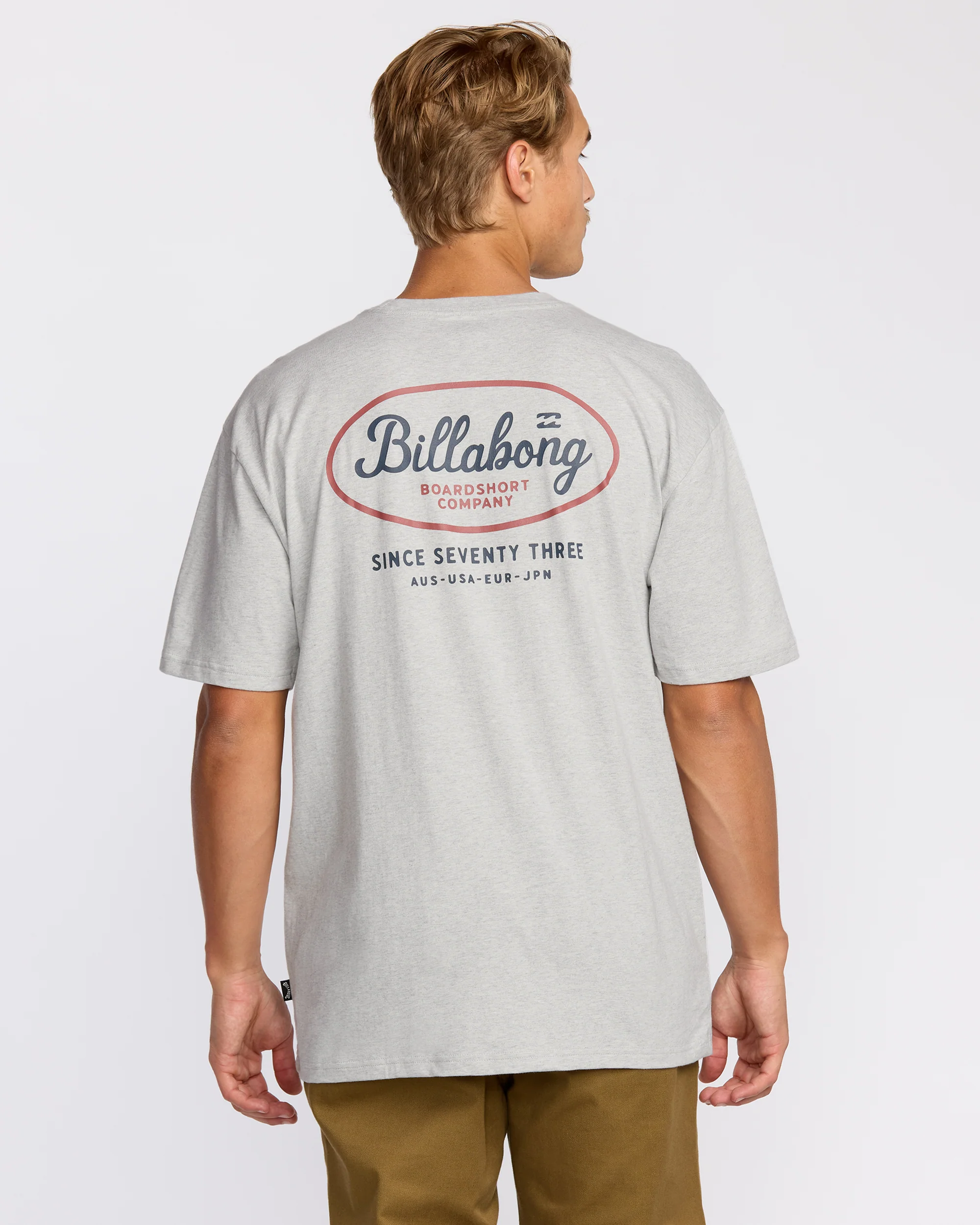 Walled Regular Short Sleeve T-Shirt - Lt Grey Htr