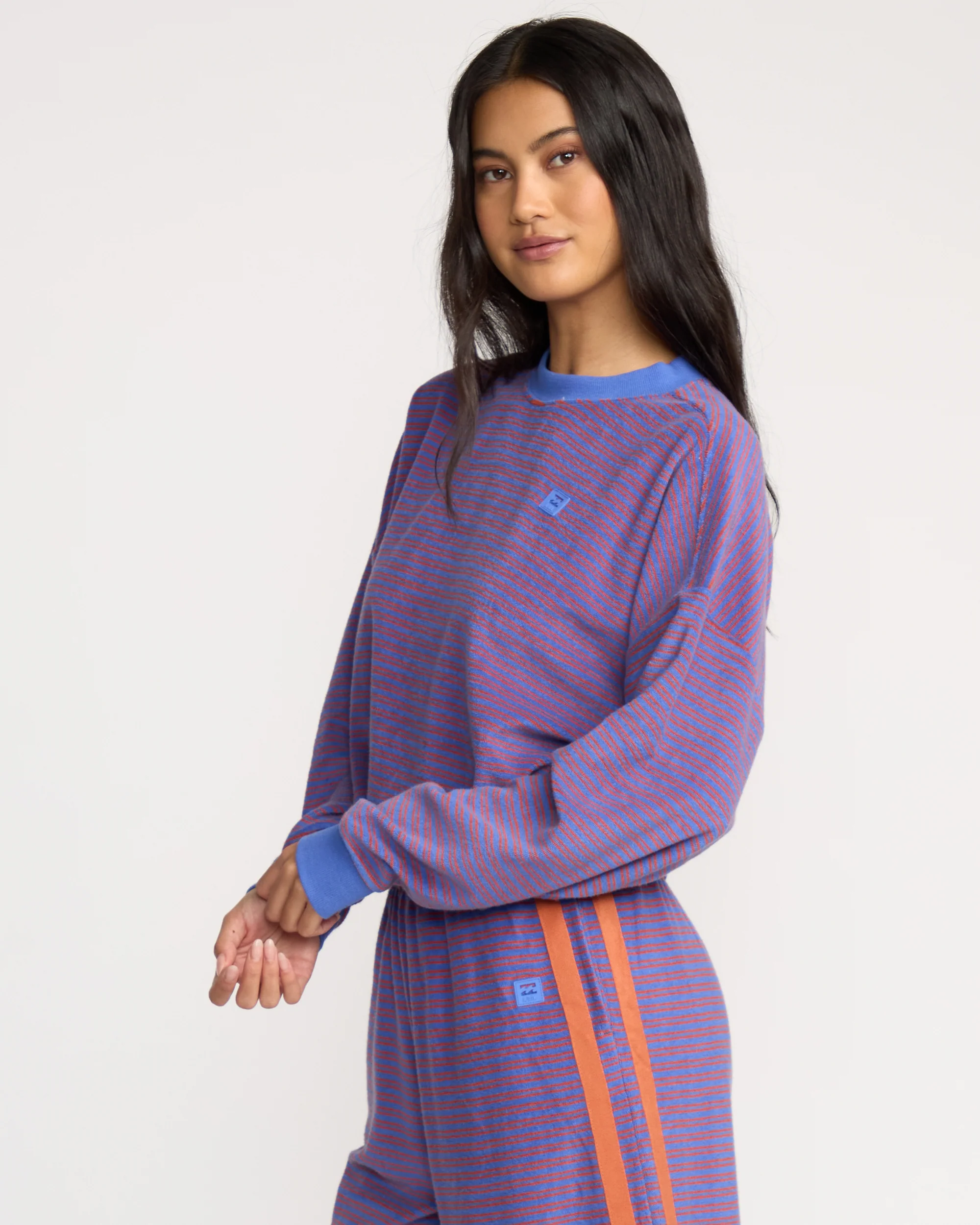 A/Div Waves For Days Terry Crewneck Sweatshirt - Iris