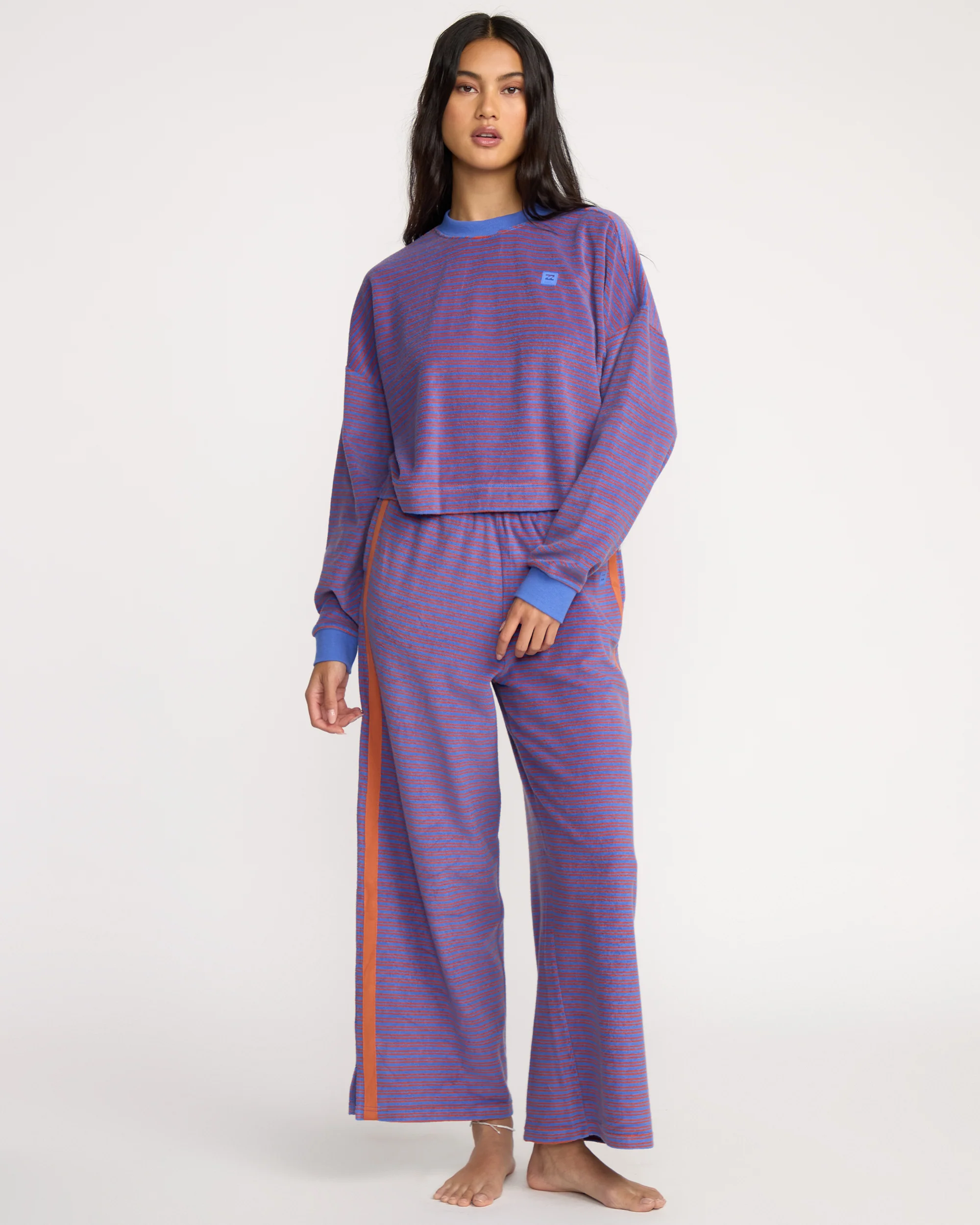 A/Div Waves For Days Terry Crewneck Sweatshirt - Iris
