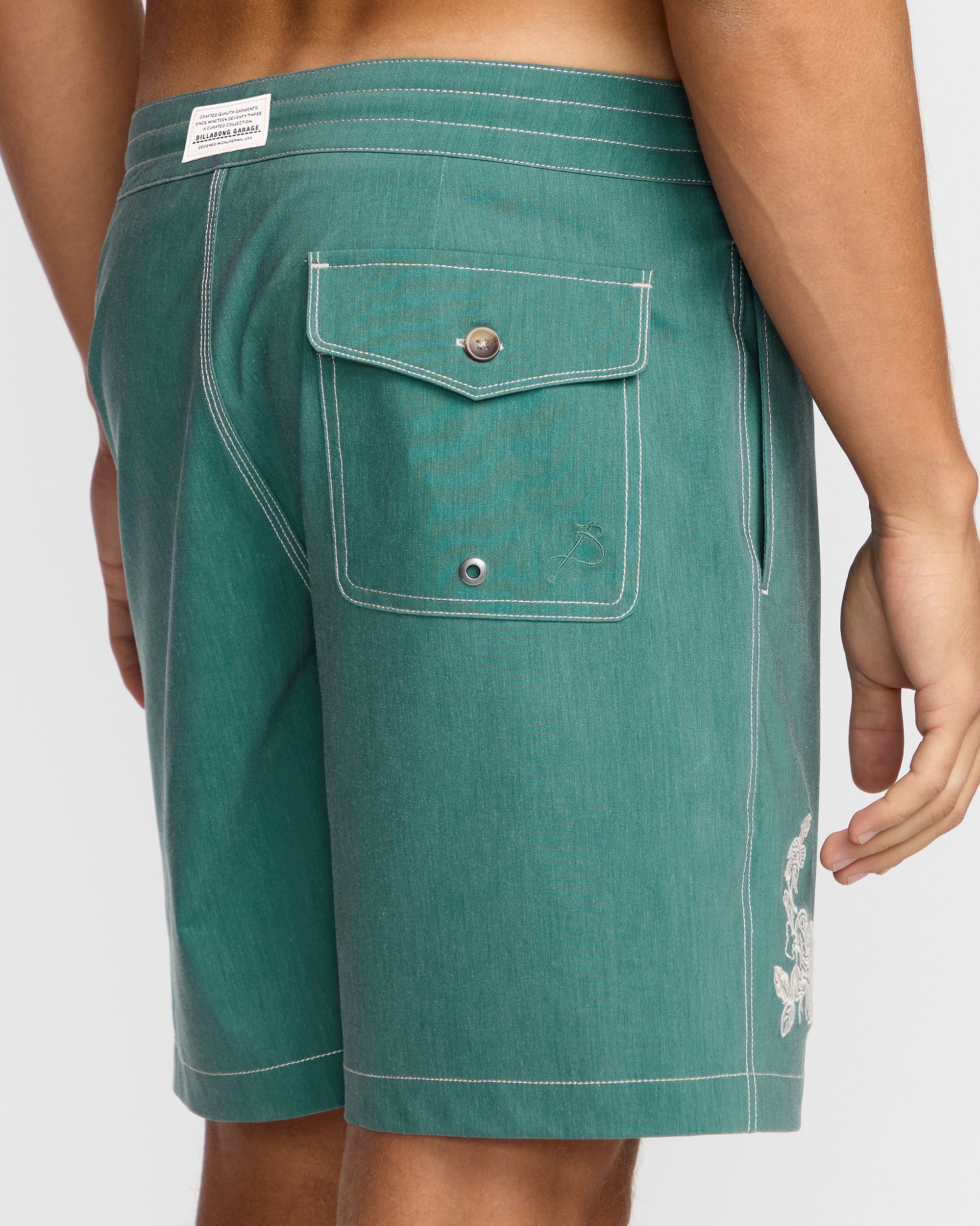 9884-austin-garage-lo-tides-19-boardshorts-teal-10.jpg Austin Garage Lo Tides 19" Boardshorts - Teal