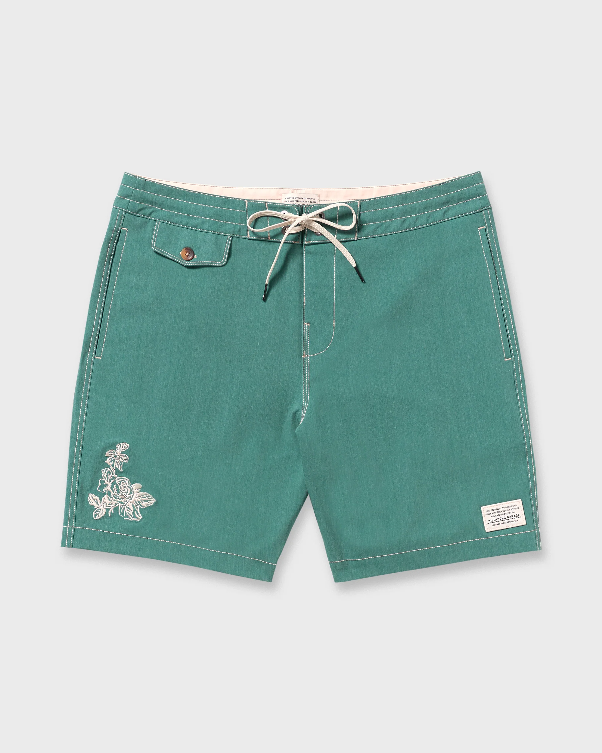 9884-austin-garage-lo-tides-19-boardshorts-teal-13.webp Austin Garage Lo Tides 19" Boardshorts - Teal