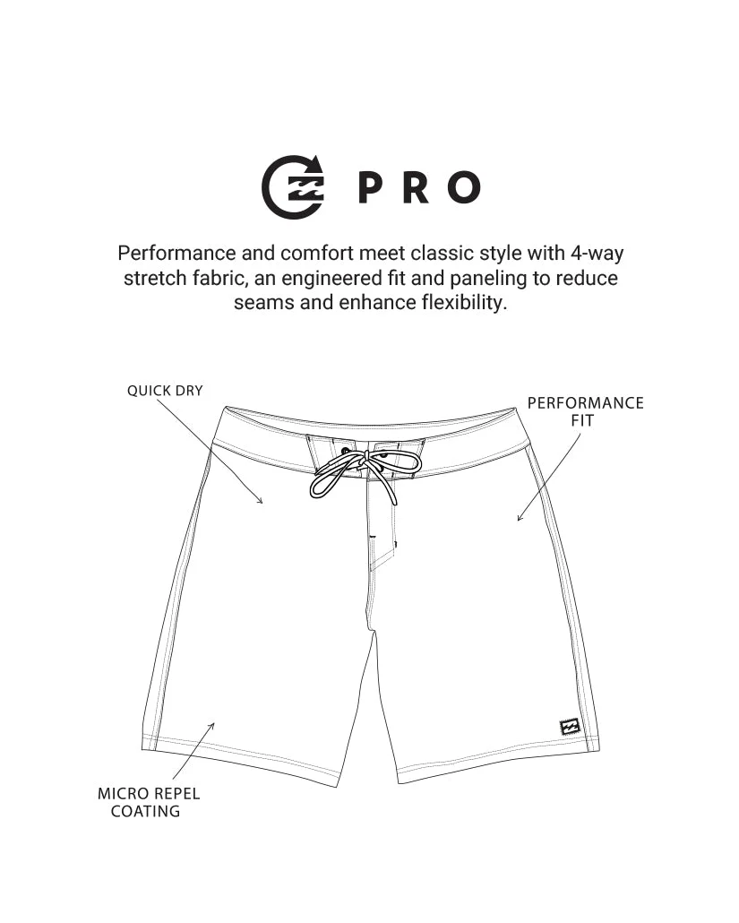 Good Times Pro Performance 18" Boardshorts - Dusty Rose